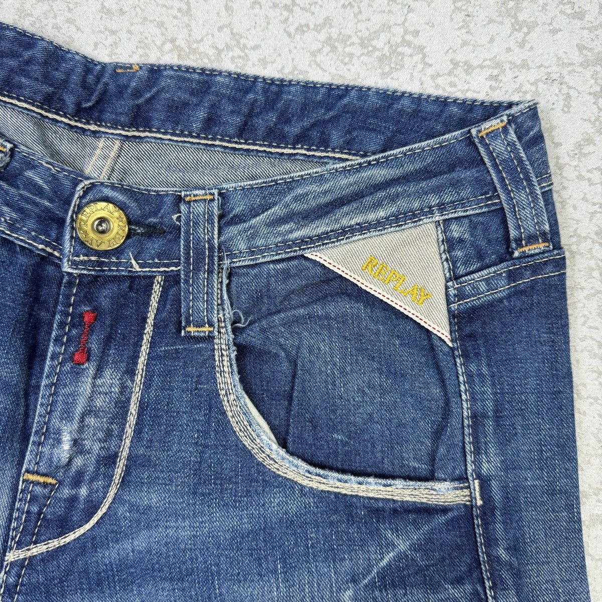 If Six Was Nine × Replay 2000s Vintage Replay Flare Blue Jeans Size 28" / US 6 / IT 42 - 8 Thumbnail