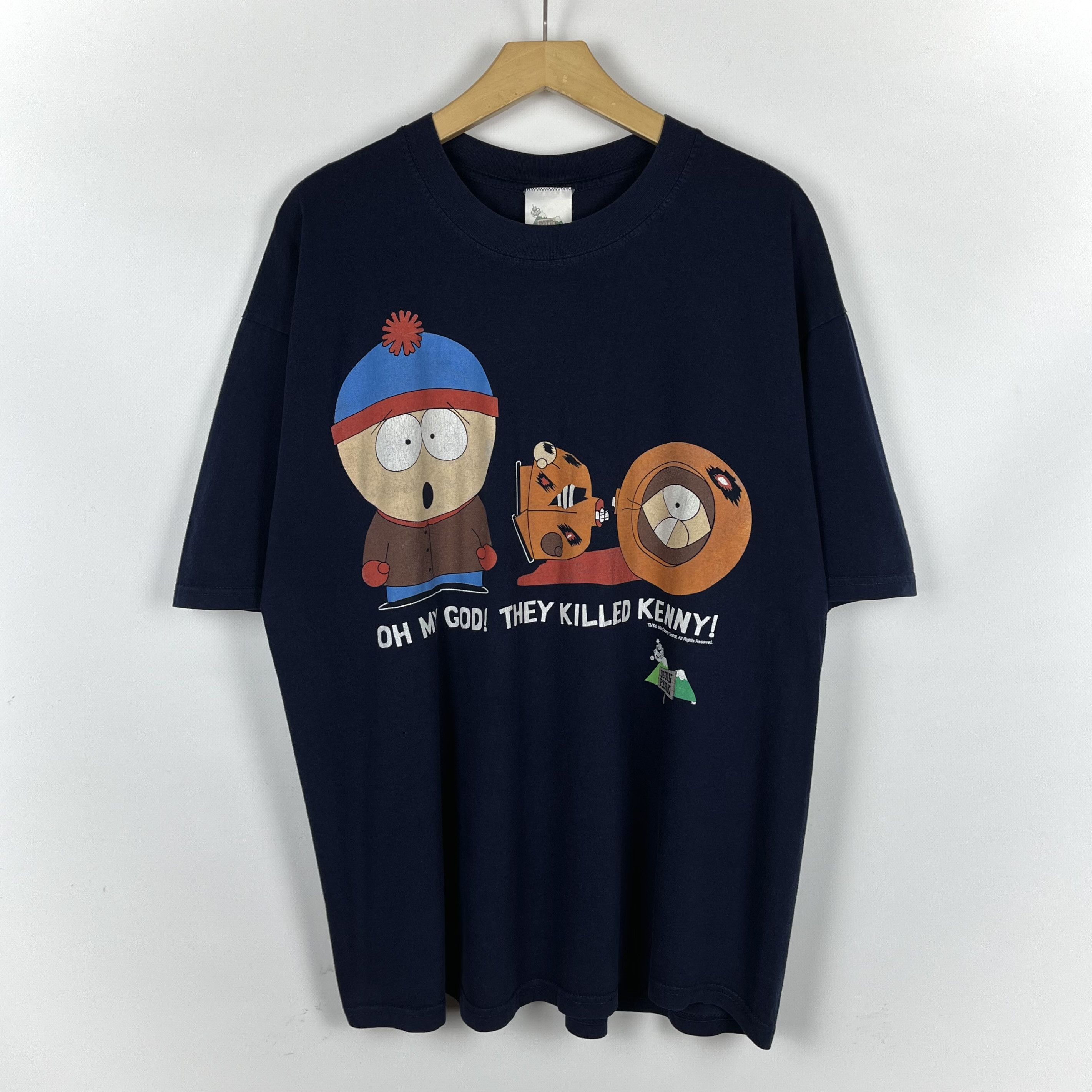 Cartoon Network Vintage South Park Cartoon “Killed Kenny” T Shirt 1998 Size US XL / EU 56 / 4 - 1 Thumbnail