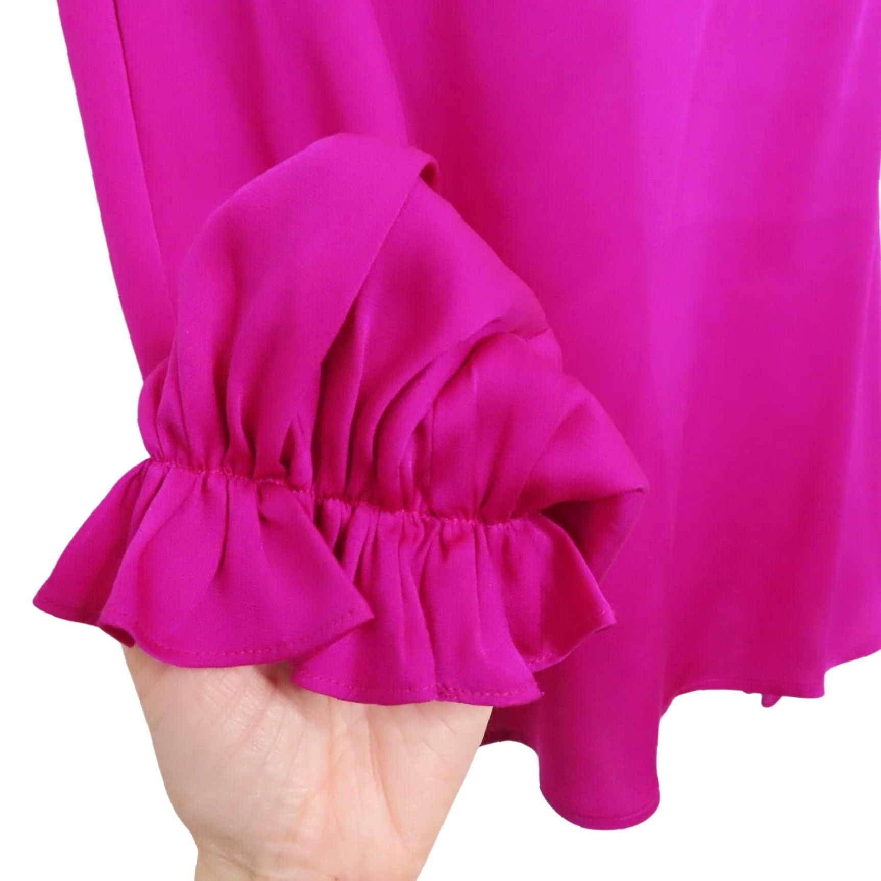 Diane von Furstenberg Diane von Furstenberg Blouse Shirt Women's 8 Dickinson Pink Long Sleeve Silk} Size M / US 6-8 / IT 42-44 - 3 Thumbnail