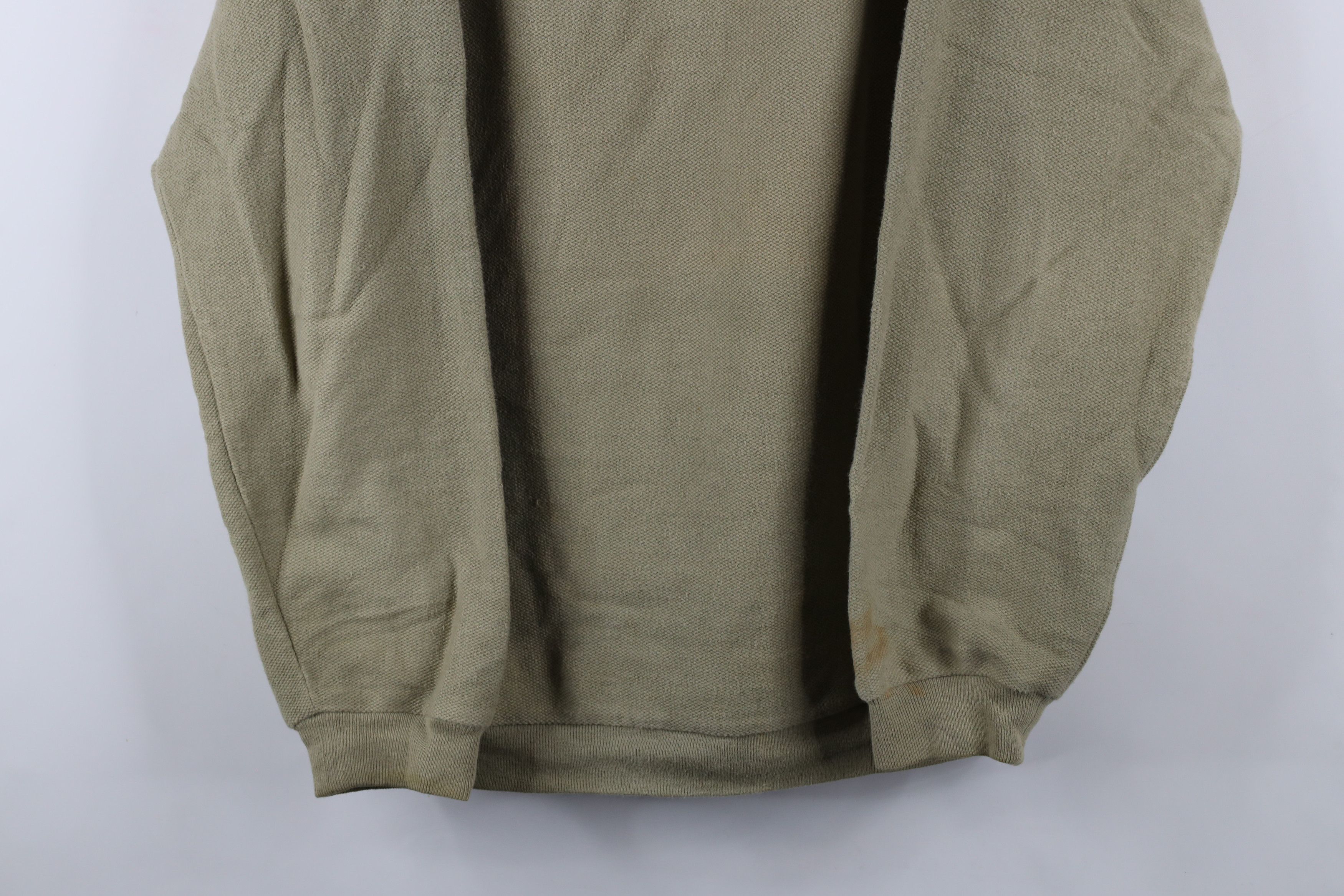 Lands' End × Vintage Vintage 90s Lands End Blank Thermal Waffle Knit Sweater USA Size US L / EU 52-54 / 3 - 3 Thumbnail