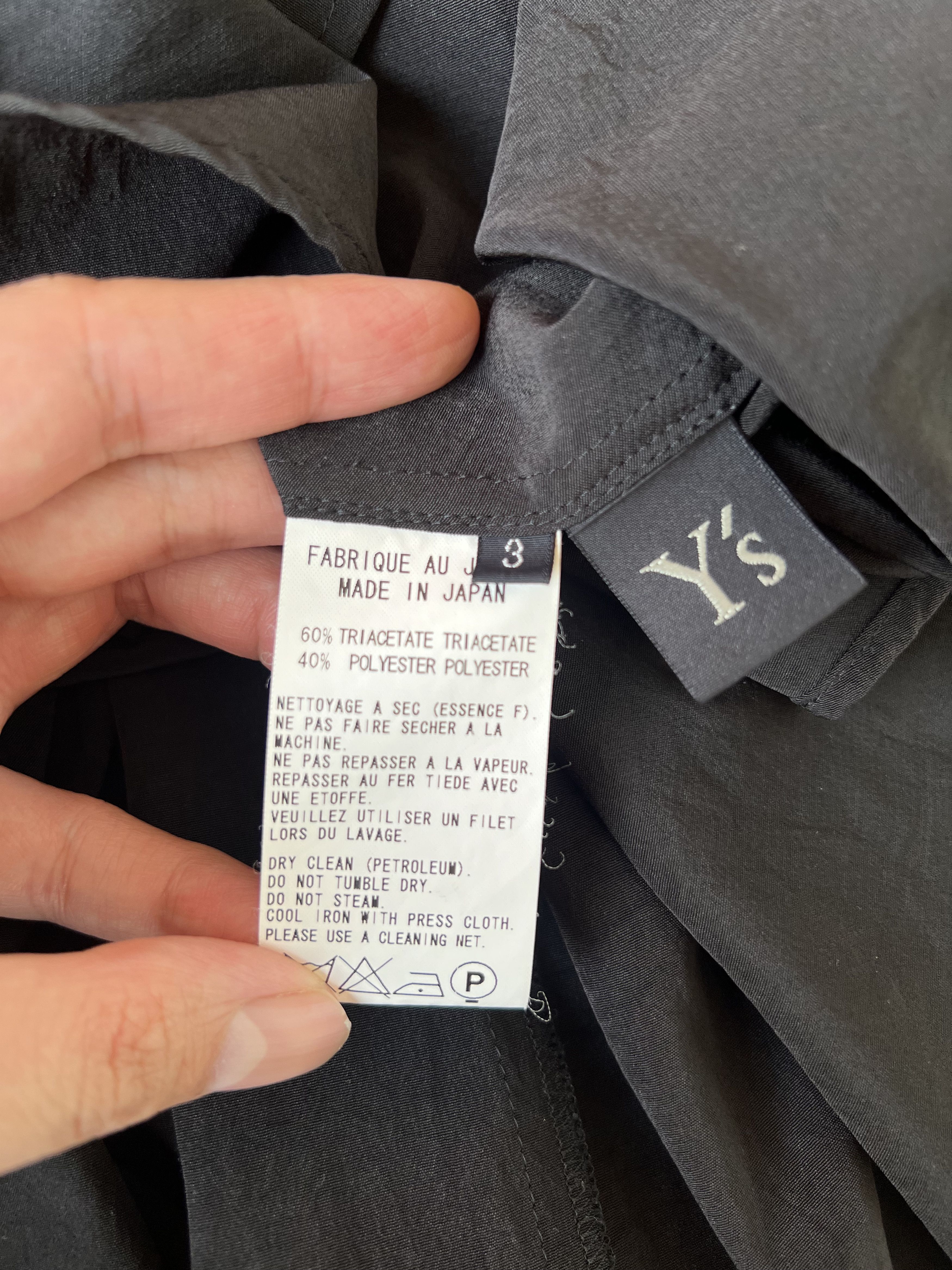 Yohji Yamamoto Y's Yohji Yamamoto - Sleeveless Triacetate Shirt Blouse Size S / US 4 / IT 40 - 6 Thumbnail