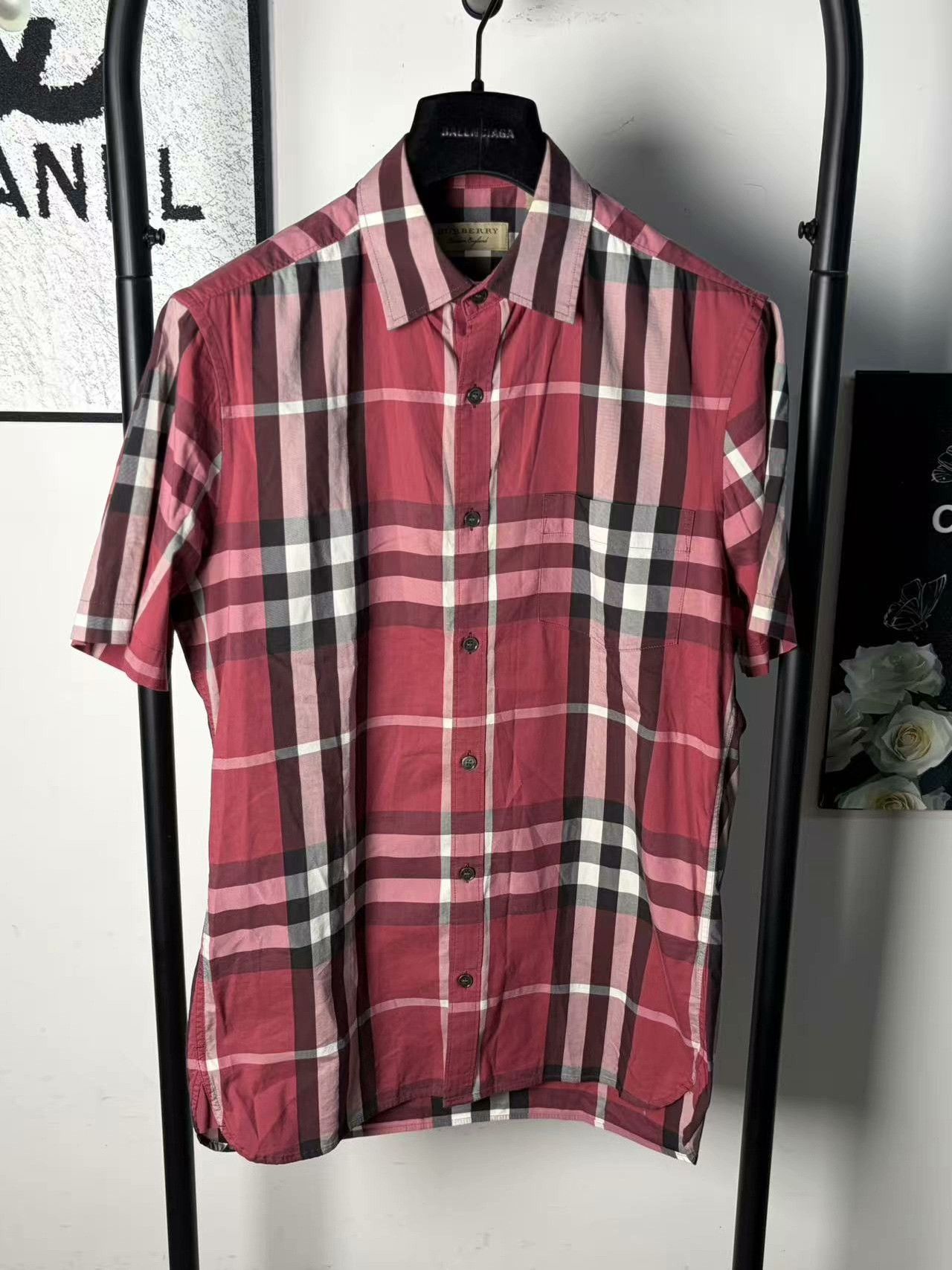Burberry Burberry Plaid White Shirt s Men Size US S / EU 44-46 / 1 - 1 Thumbnail