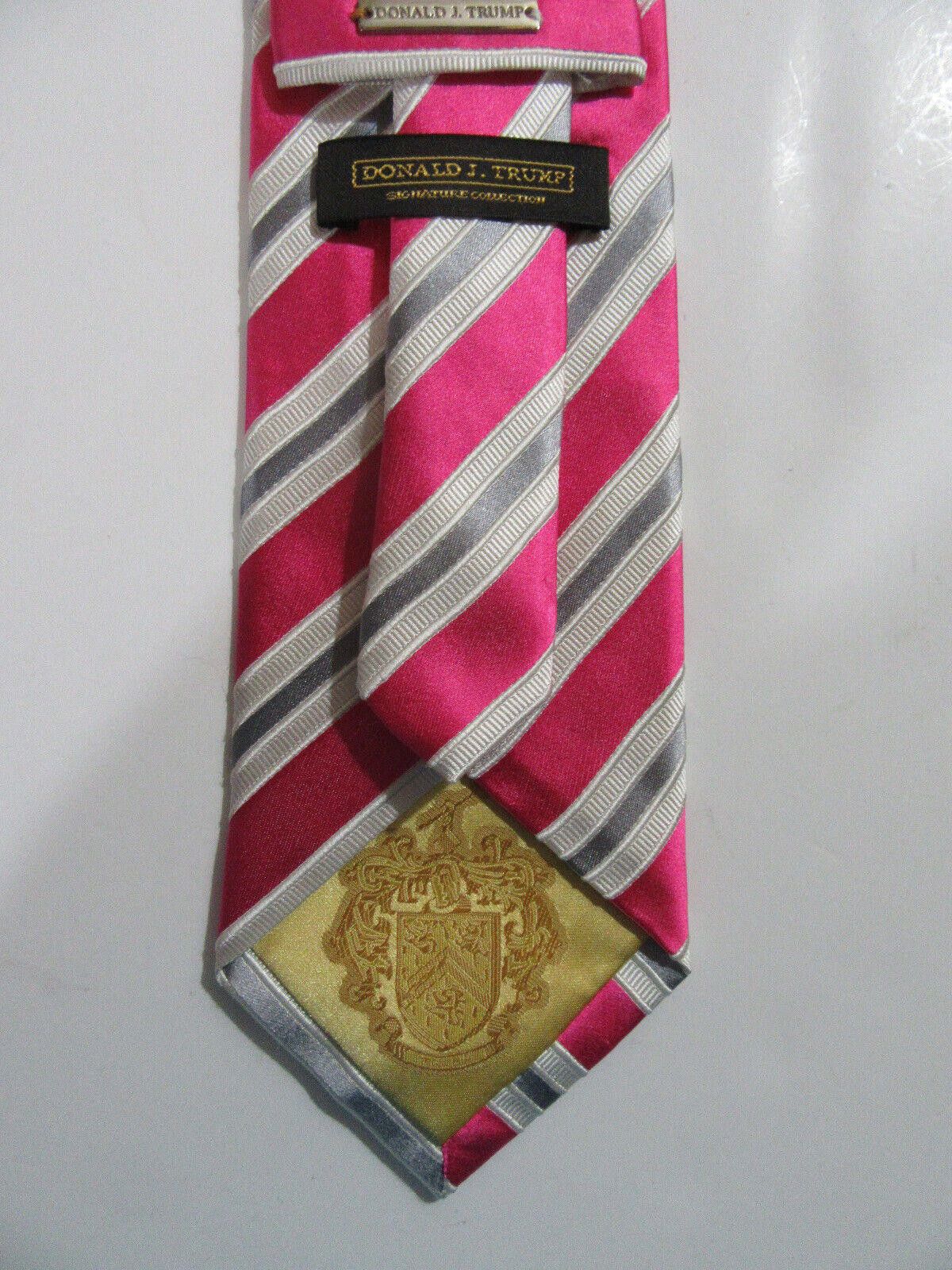Designer Donald J. Trump Signature Collection Necktie Striped Size ONE SIZE - 3 Thumbnail