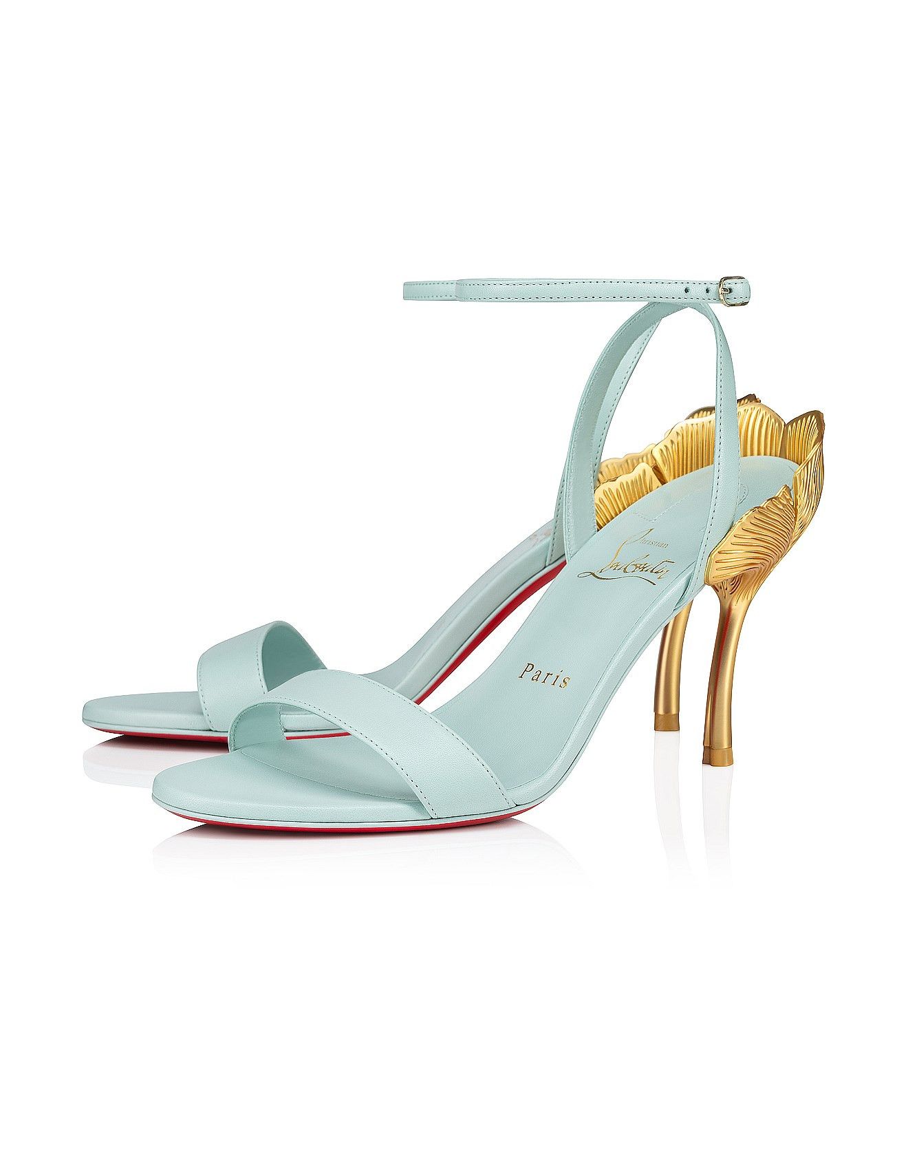 Christian Louboutin o1s1wg110425 Ginko Girl 85 Nappa in Iceberg Size US 6 / IT 36 - 1 Thumbnail