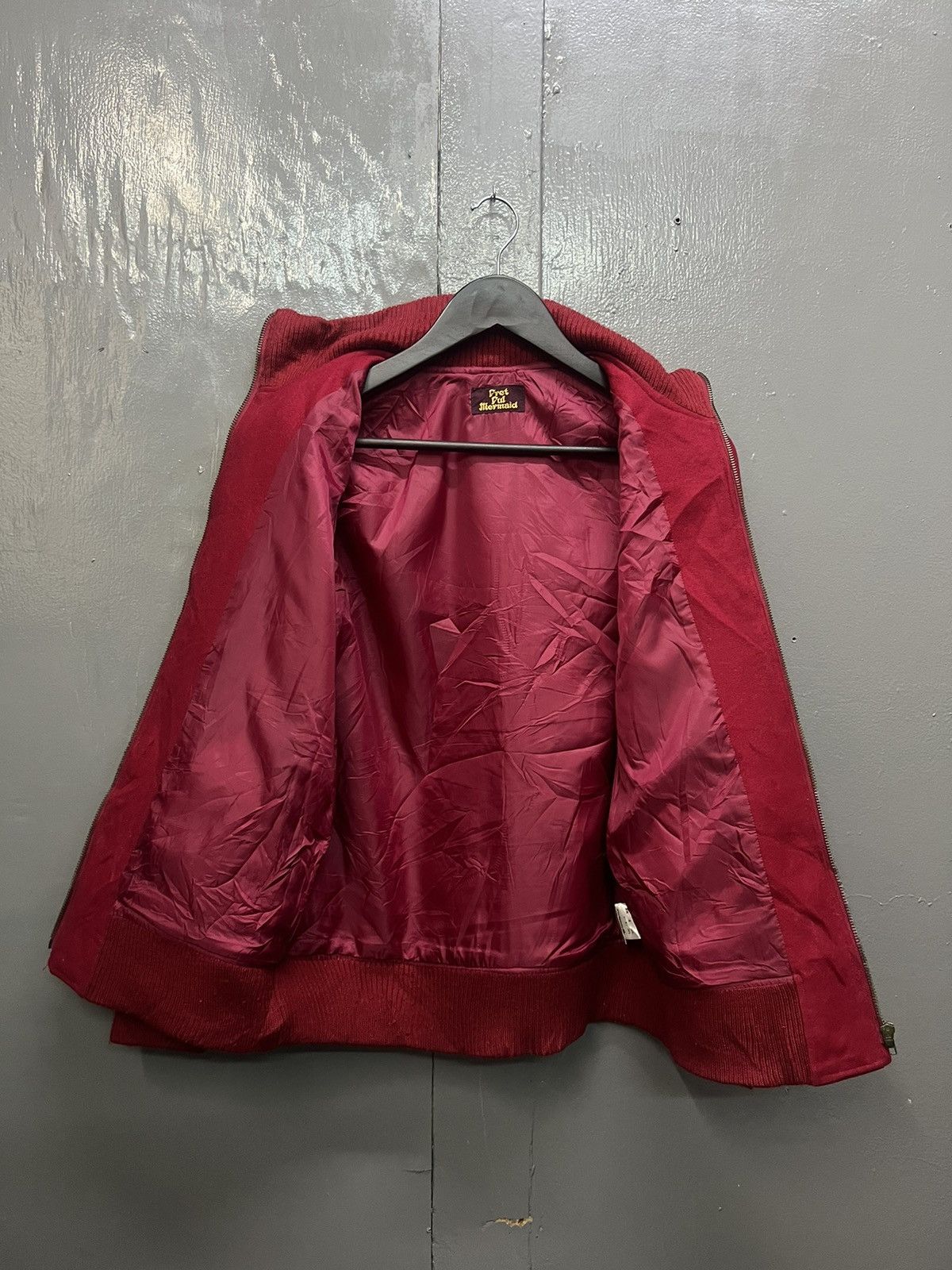 Japanese Brand Vintage Pret Pul Mermaid Red Wool Zipper Jacket Size US S / EU 44-46 / 1 - 5 Thumbnail