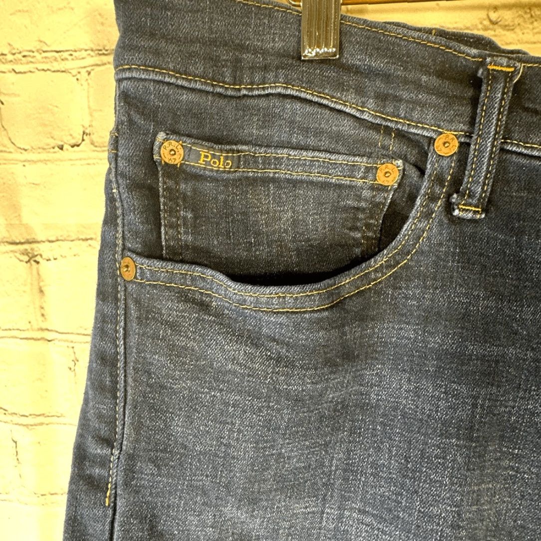 Polo Ralph Lauren VINTAGE Polo Ralph Lauren Jeans Mens 38Tx36 Blue The Hampton Relaxed Straight Dark Wash Jeans Mens 38 Tx 36 Blue Straight Mens Size US M / EU 48-50 / 2 - 3 Thumbnail