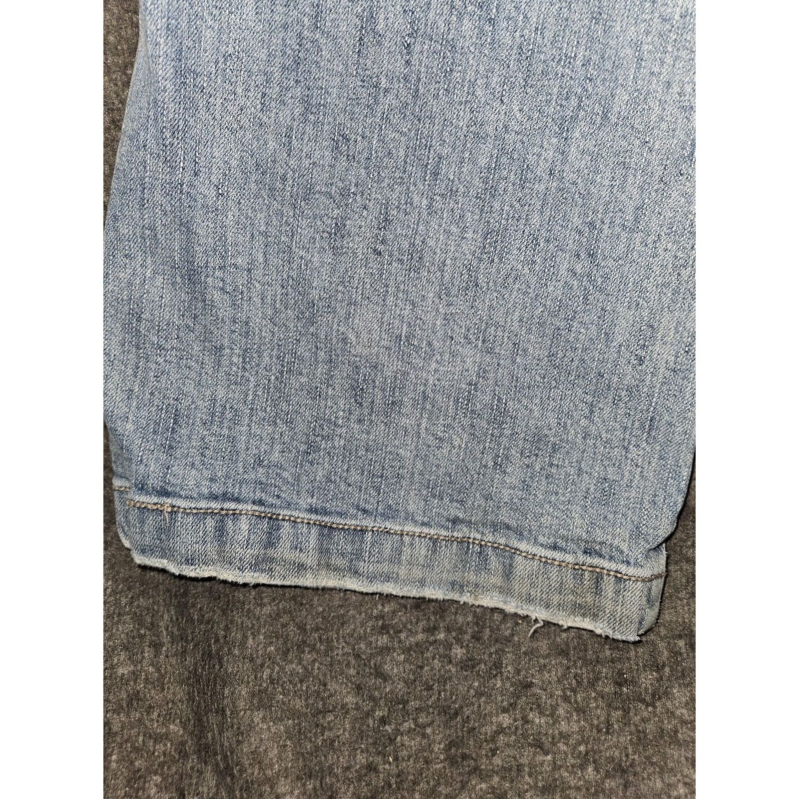 Vintage VINTAGE? No. Motherhood Maternity Jeans Womens L Light Blue Over Belly Bootcut Stretch Denim Shirt? Size 36" / US 14 / IT 50 - 7 Thumbnail
