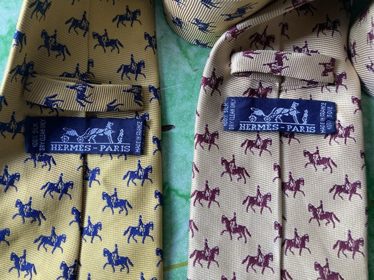 Hermes Tie Hermes Luxury Brand Size ONE SIZE - 2 Thumbnail