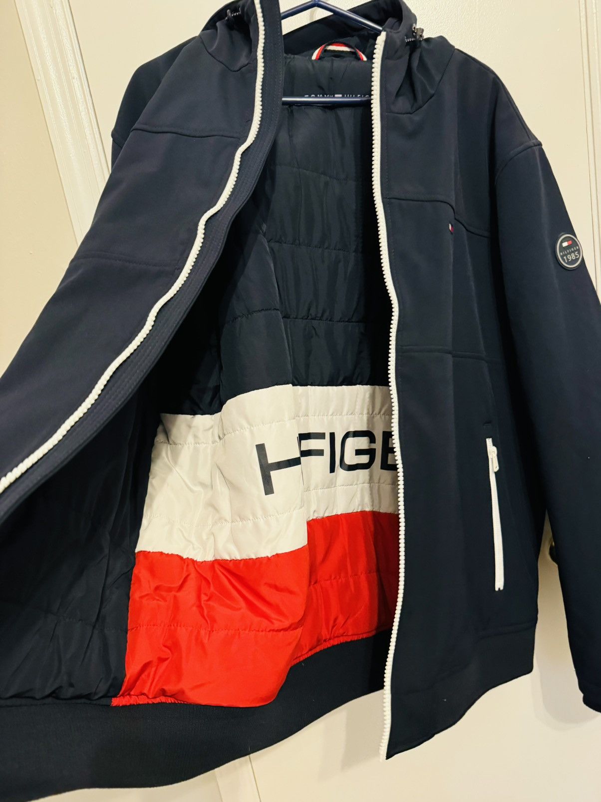 Tommy Hilfiger Tommy Hilfiger Men's Soft-Shell Bomber Jacket Navy XXL Size US XXL / EU 58 / 5 - 4 Thumbnail