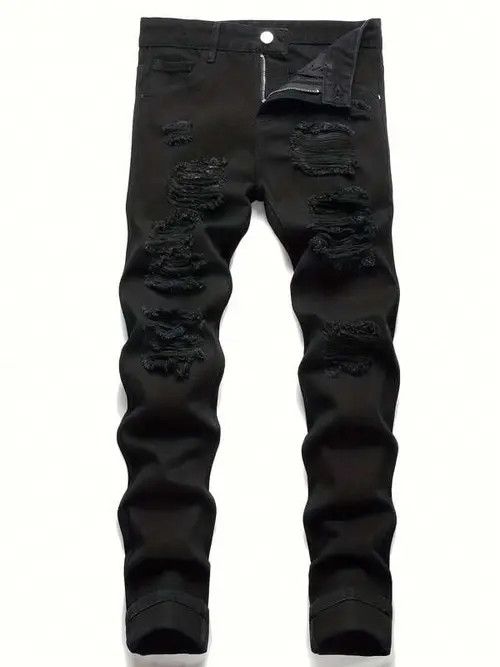 Jean Skinny ripped DRILL TRAP DRIP jeans Size US 33 - 1 Thumbnail