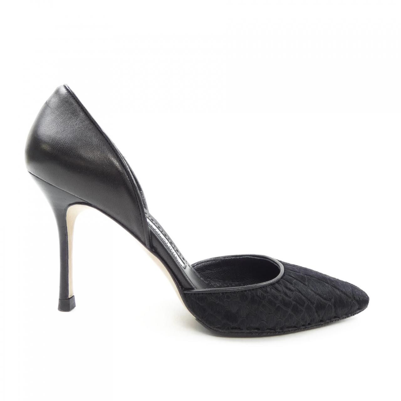 Manolo Blahnik Manolo Blahnik Manolo Blahnik Haircalf Pumps Natural Material Shoes DUTY FREE for USA Size ONE SIZE - 1 Thumbnail