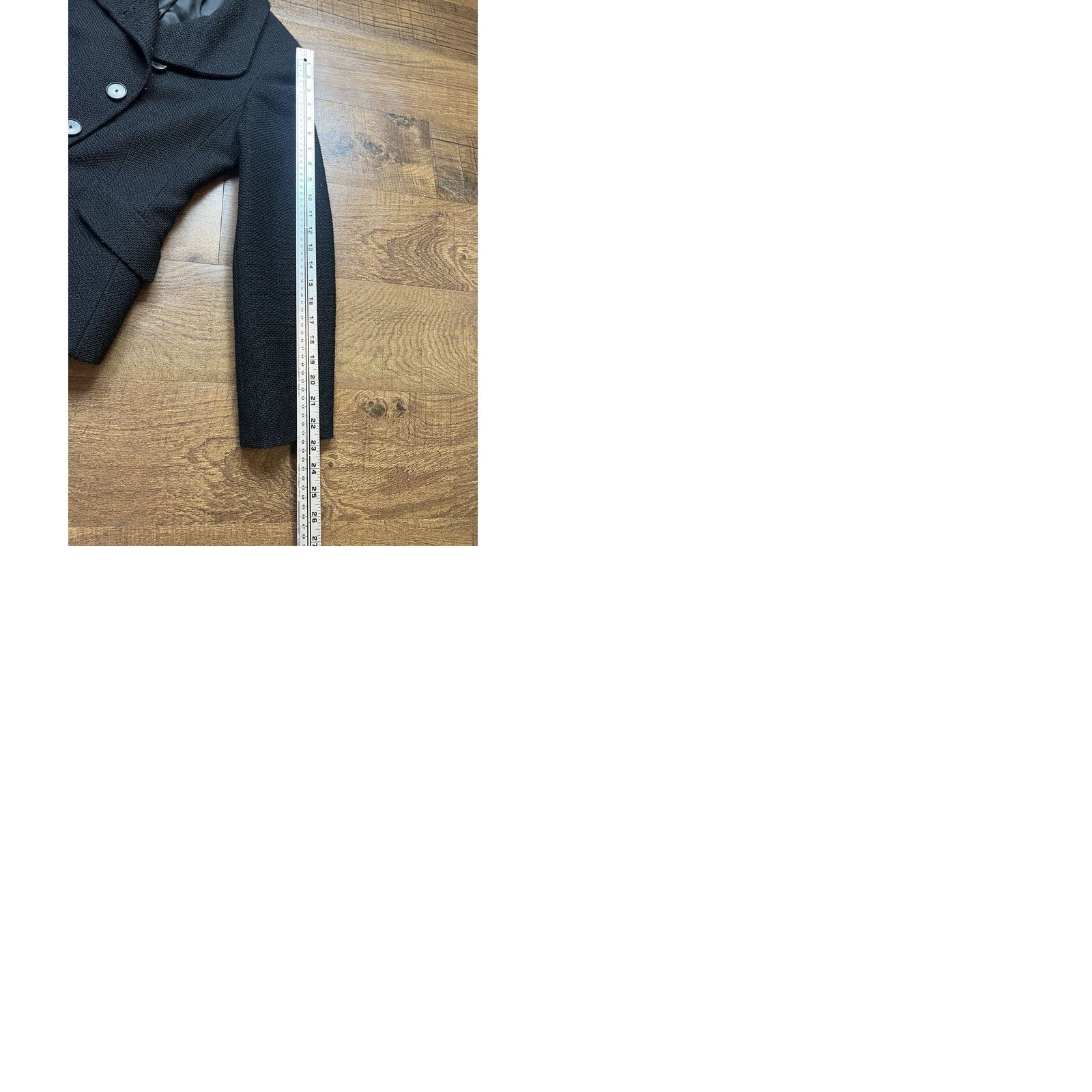 Escada VINTAGE ESCADA Women’s Wool Blazer Textured Knit Black Size 36, Single-Breasted, Button, Logo, Embroidered, Wool Jacket, Womens, Classic Designer Size XS / US 0-2 / IT 36-38 - 9 Thumbnail