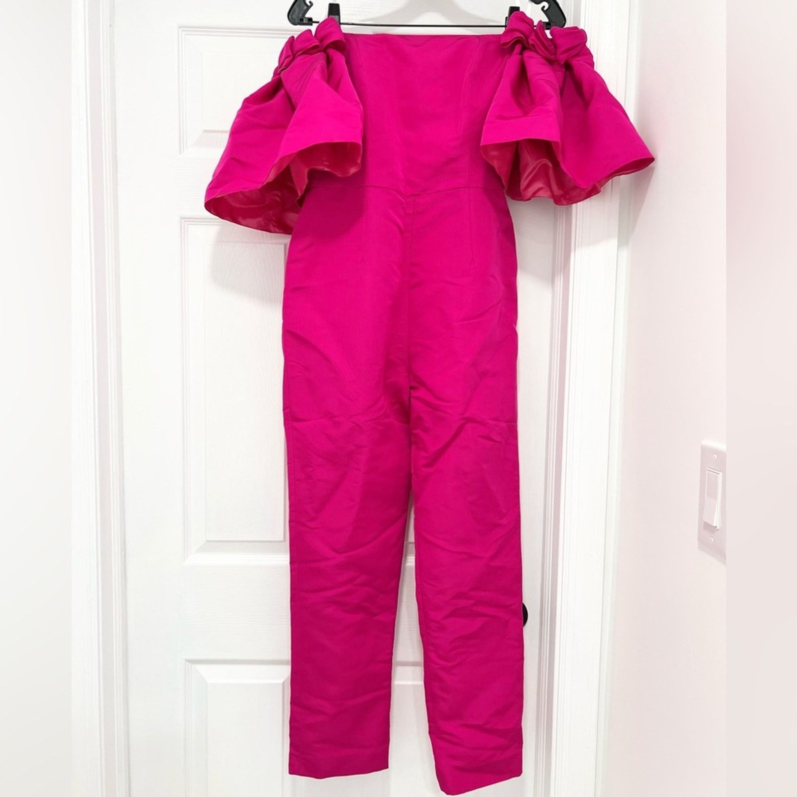 Other ALEXIA MARIA Dahlia Silk Faille Jumpsuit US:6 Size 28" / US 6 / IT 42 - 3 Thumbnail