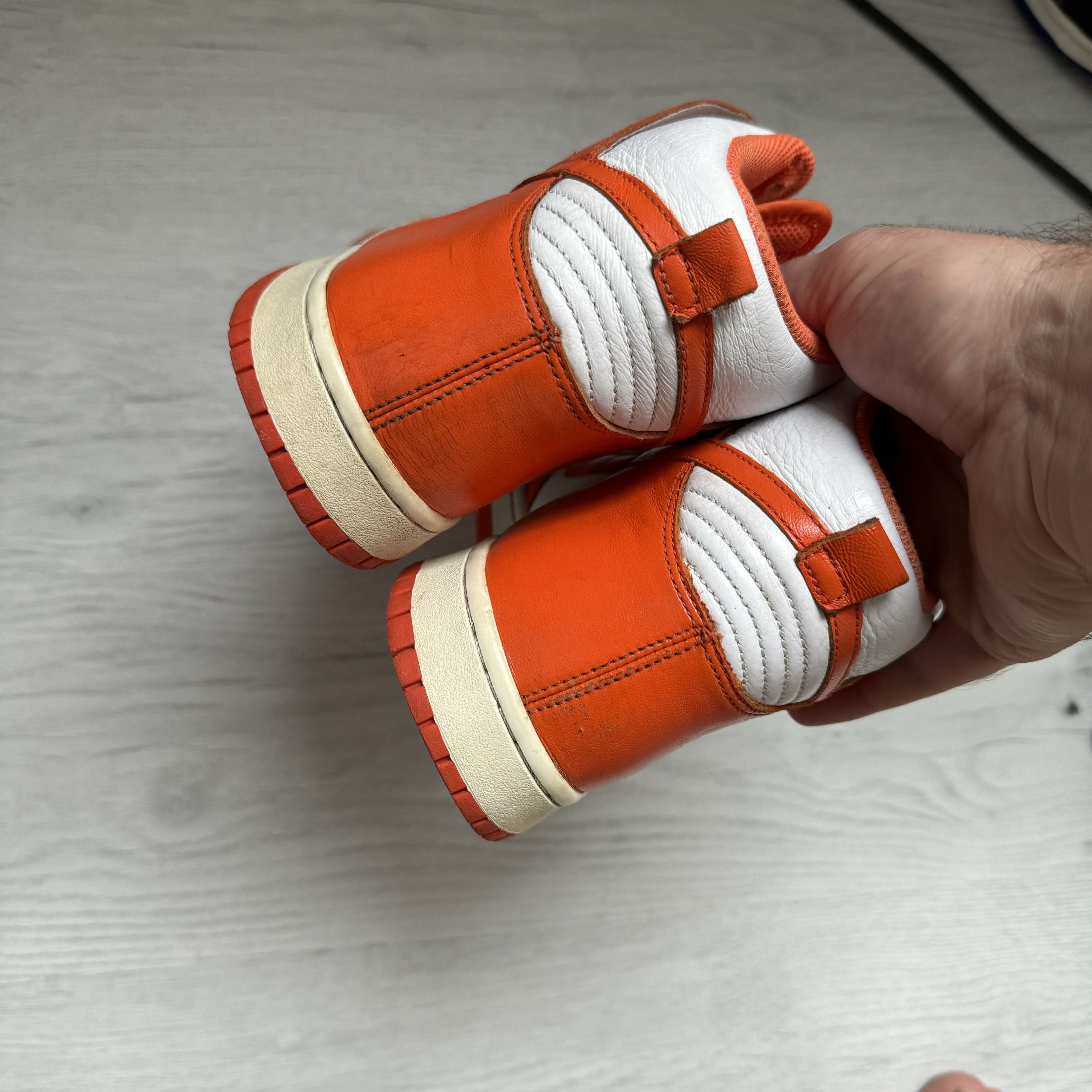 Nike Nike Dunk High Syracuse White Orange Blaze Size US 11 / EU 44 - 4 Thumbnail