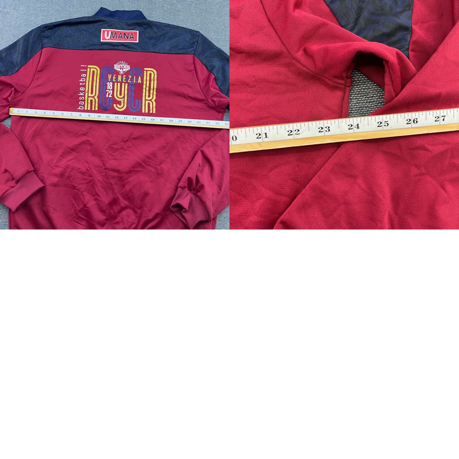 Errea Erreà Reyer Venezia 1872 Track Jacket Mens 2XL XXL Basketball Full Zip Multicolor Size US XXL / EU 58 / 5 - 8 Thumbnail