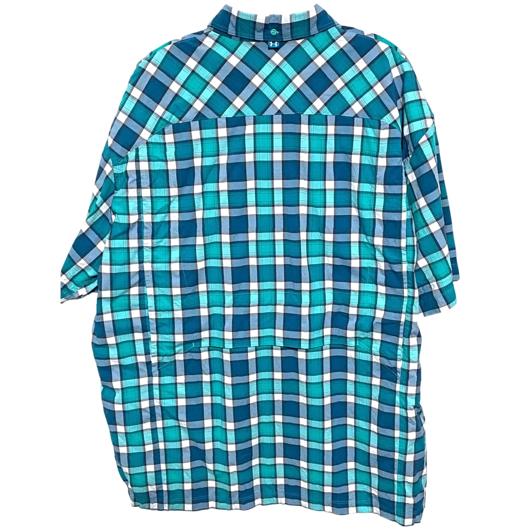 Under Armour Under Armour Blue Plaid Button Shirt Mens XXL Vented Outdoor Gorpcore Shirt Size US XXL / EU 58 / 5 - 3 Thumbnail