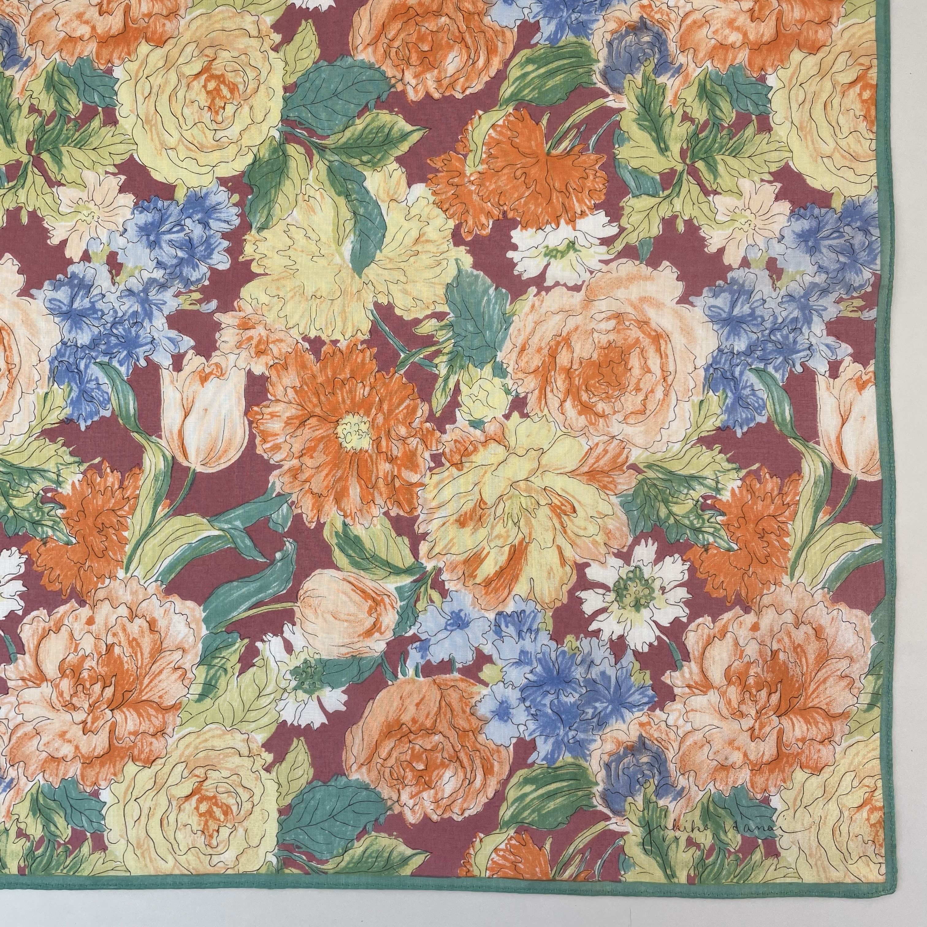 Japanese Brand Yukiko Hanai Handkerchief / Neckerchief / Bandana - 4245 Size ONE SIZE - 8 Thumbnail