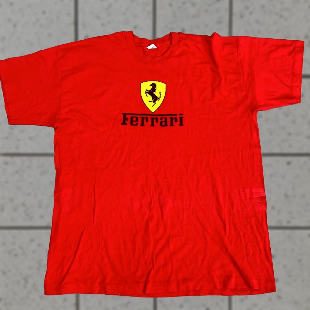 Vintage VINTAGE Ferrari Screen Stars T-Shirt Size 2XL Men Red Cotton Crew Neck Short Sleeve Shirt 2XL Mens Size US XXL / EU 58 / 5 - 1 Thumbnail