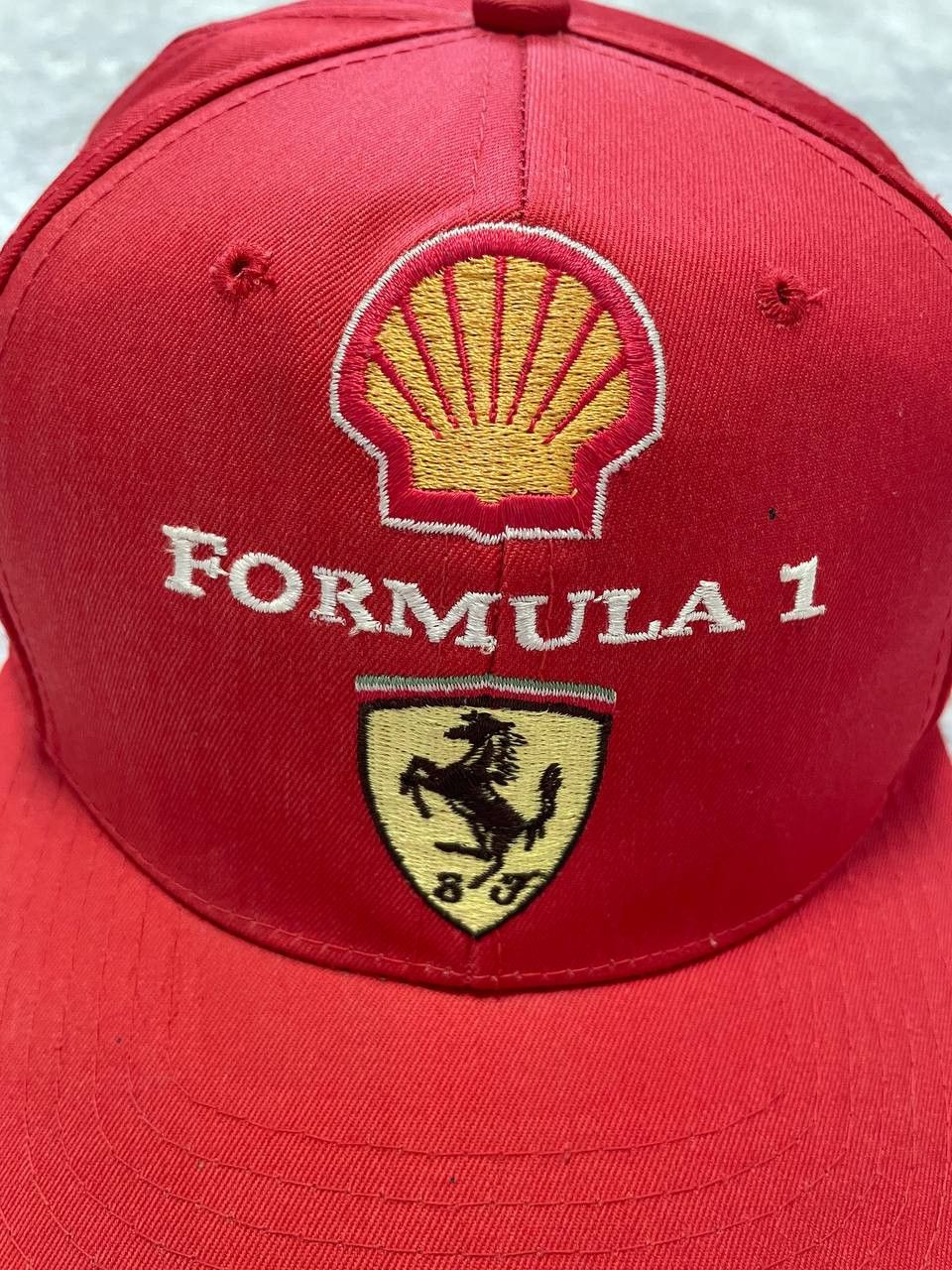 Formula 1 Vintage Ferrari Formula 1 Shell Promo Snapback Cap Hat Red Size ONE SIZE - 3 Thumbnail