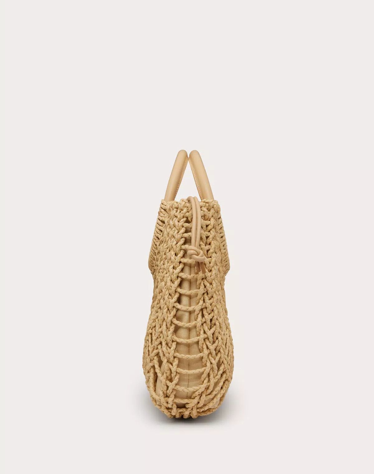 Valentino oc11z0725 Size:OS/ Allknots Woven Rope Shopper in Beige Size ONE SIZE - 4 Thumbnail