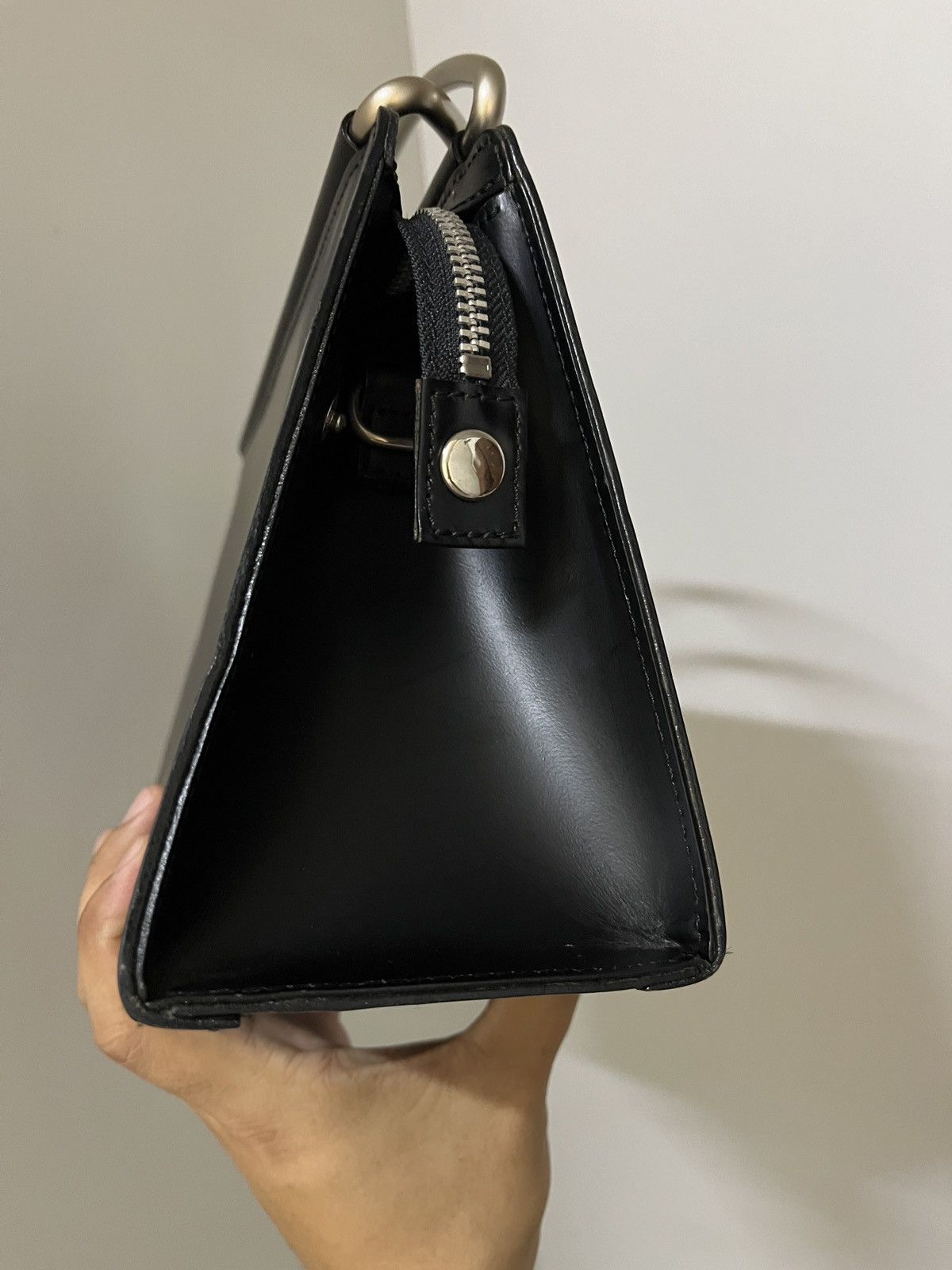 Yohji Yamamoto Yohji Yamamoto Y’saccs Leather 🇯🇵 Made Size ONE SIZE - 3 Thumbnail