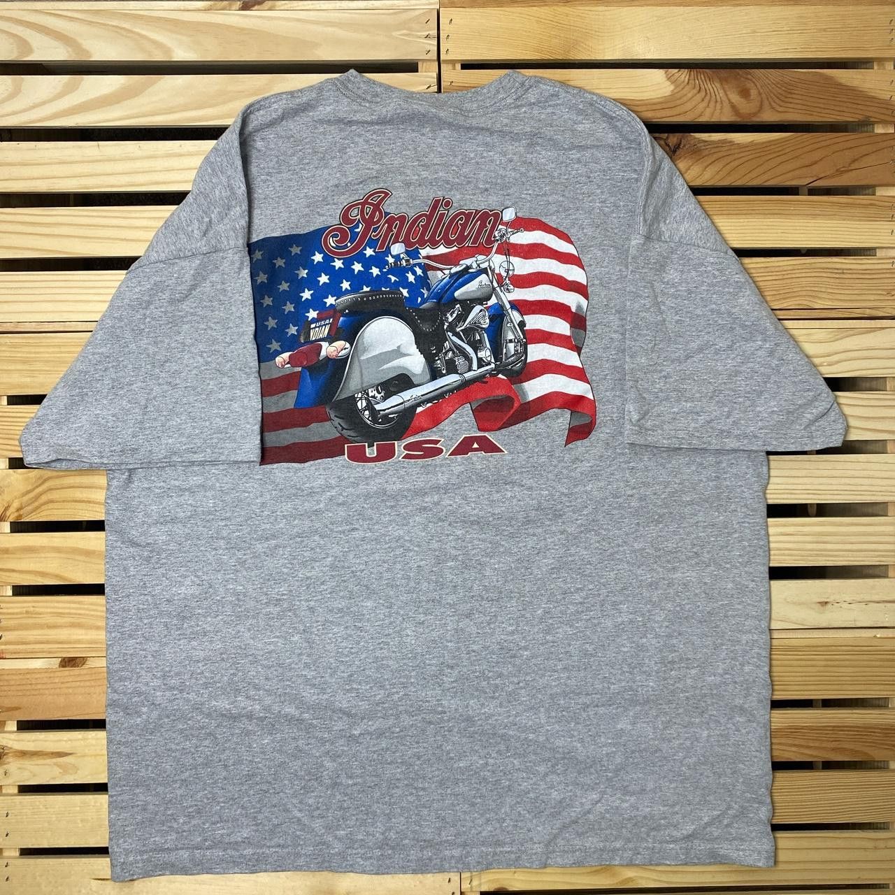 Indian Motorcycle Vintage Indian Motorcycles Gray Pocket Biker Tee Size 2XL Size US XXL / EU 58 / 5 - 1 Thumbnail