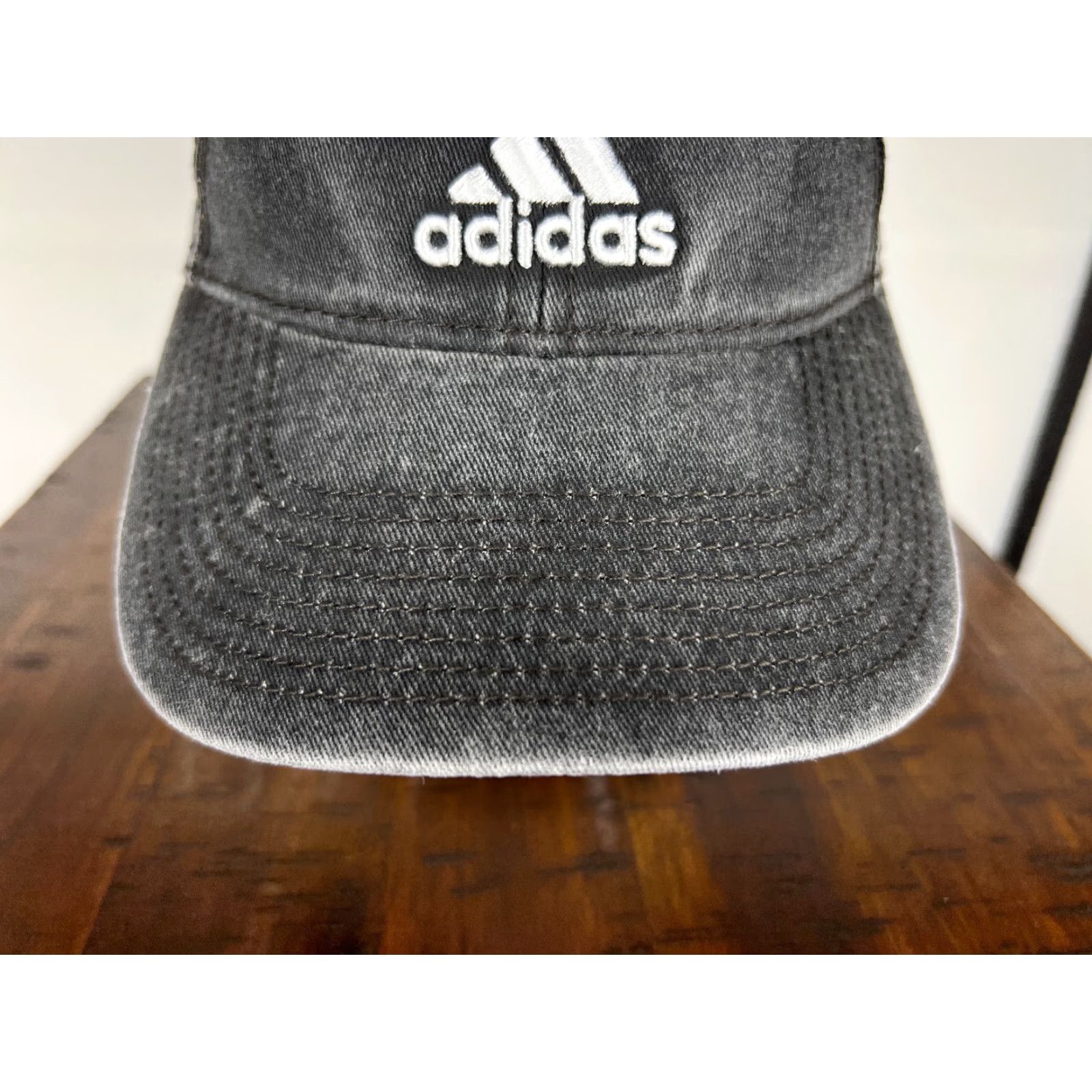 Adidas Adidas Golf Hat Cap Adjustable One Size Gray Twill Cotton Aeroready 3 Stripe Sports Mens Size ONE SIZE - 3 Thumbnail