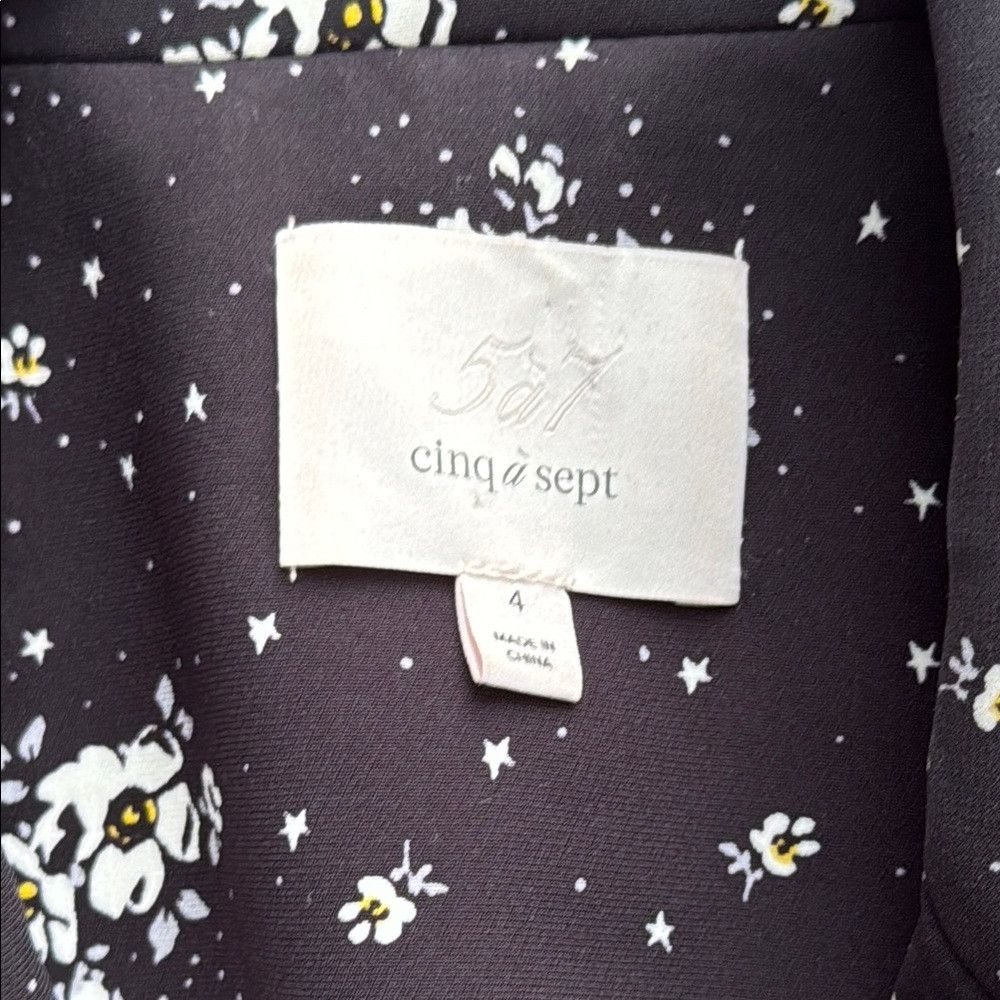 Cinq a Sept Cinq a Sept Women’s Floral Suit Jacket 4 and Pant 0 Coordin Size S / US 4 / IT 40 - 2 Thumbnail