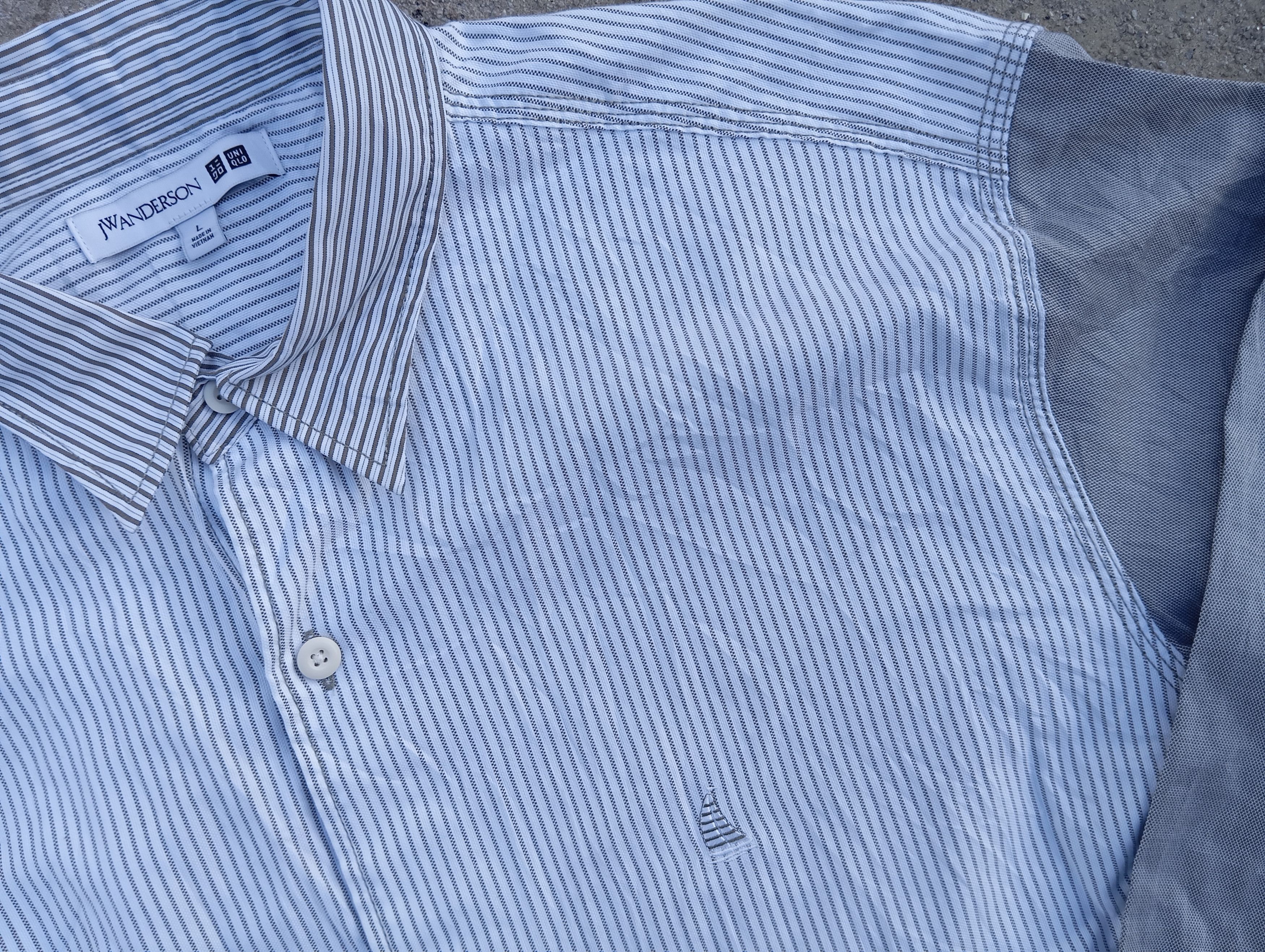 JW Anderson × Uniqlo 💼👔🏙️ JW Anderson Office Casual Button Stripe shirt Size US L / EU 52-54 / 3 - 2 Thumbnail