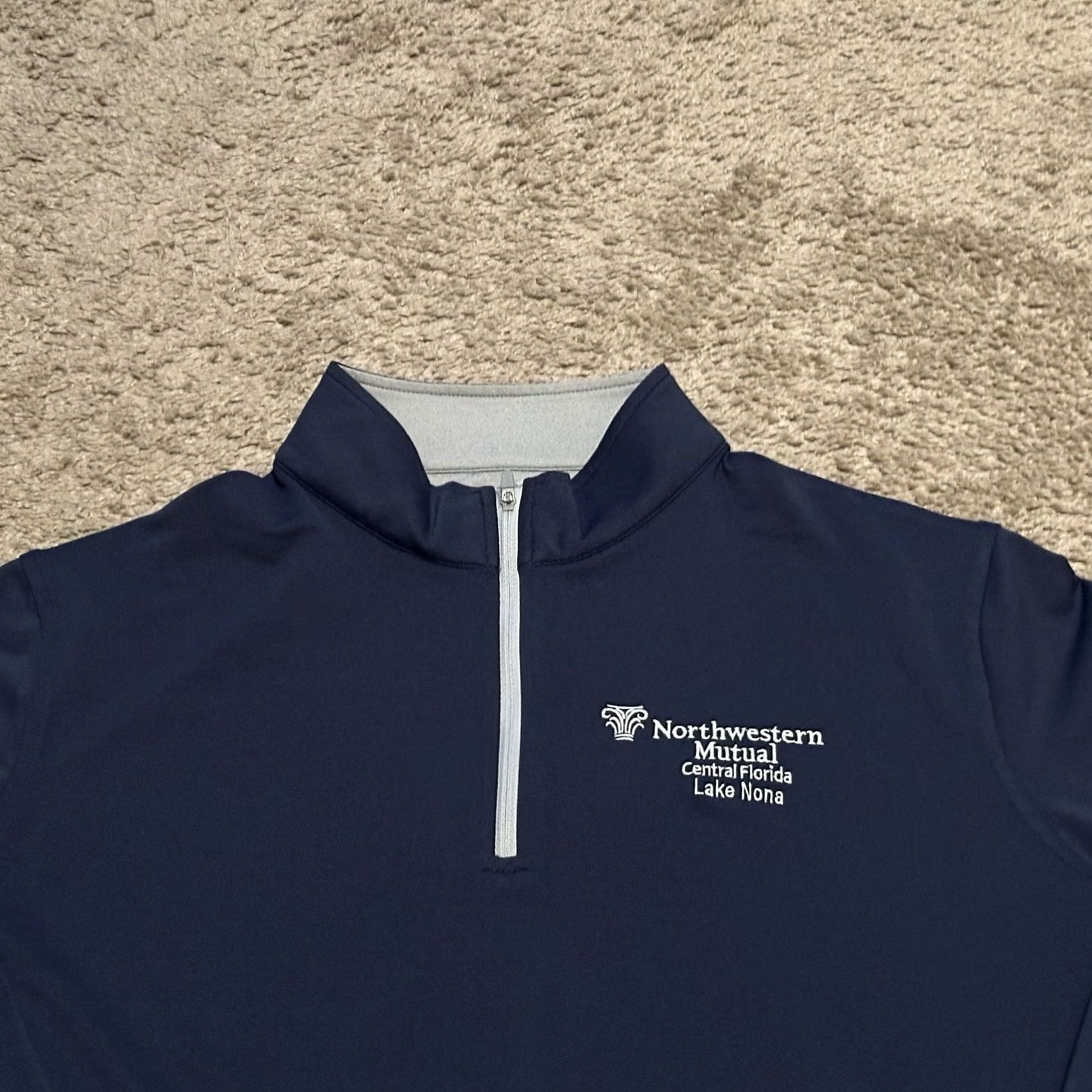 Peter Millar Peter Millar 1/4 Zip Sweater Mens Large Pullover Perth Performance Golf Blue Size US L / EU 52-54 / 3 - 2 Thumbnail