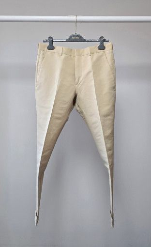 Tom Ford o1sm1stk0824 Atticus Silk Cotton Poplin Pant in Light Beige Size US 30 / EU 46 - 1 Thumbnail