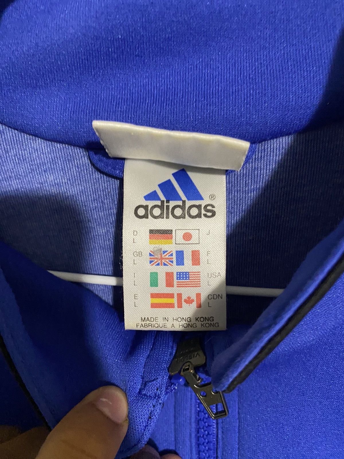 Adidas Blue Vintage Adidas Track Jacket Size US L / EU 52-54 / 3 - 5 Thumbnail