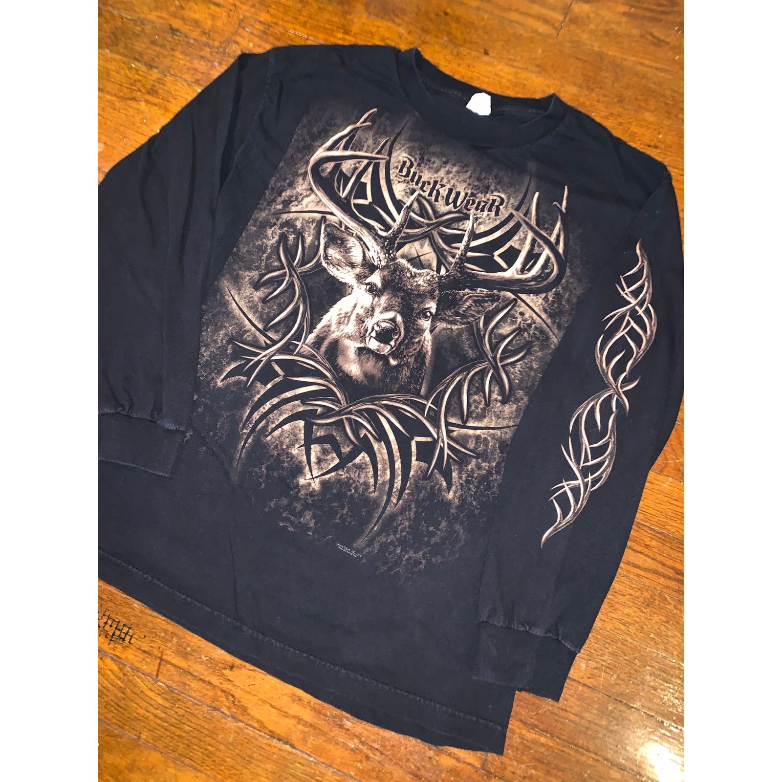 AAA × Other × Vintage Vtg Buck Wear Deer Hunting Long Sleeve T Shirt Large Tribal Size US L / EU 52-54 / 3 - 4 Thumbnail