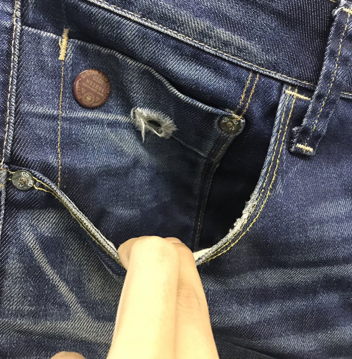 G-Star × Vintage Vintage G Star Raw Denim Pants Size US 33 - 8 Thumbnail