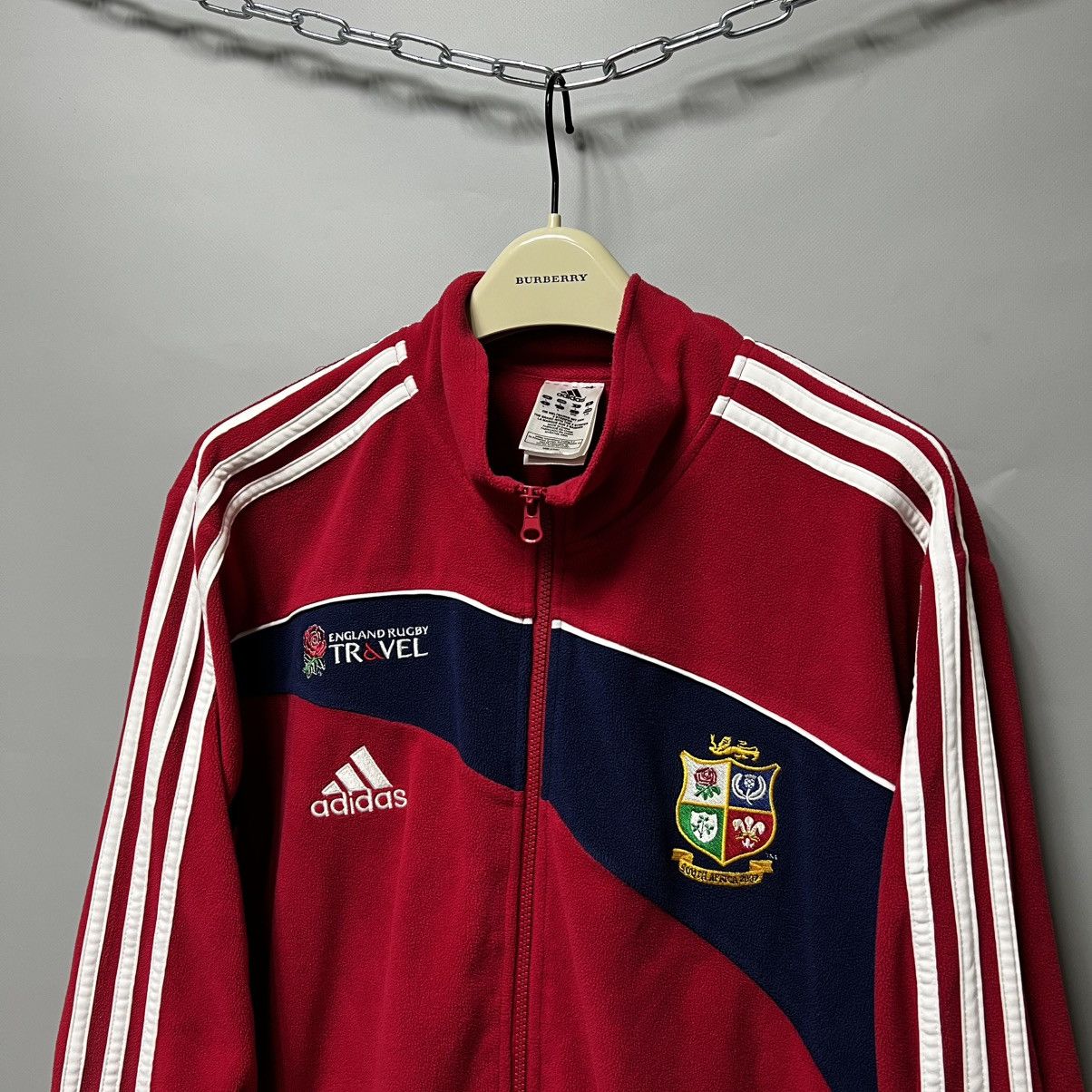 Adidas × Vintage Adidas British Irish Lions Training Fleece Jacket Rugby Zip Size US L / EU 52-54 / 3 - 2 Thumbnail