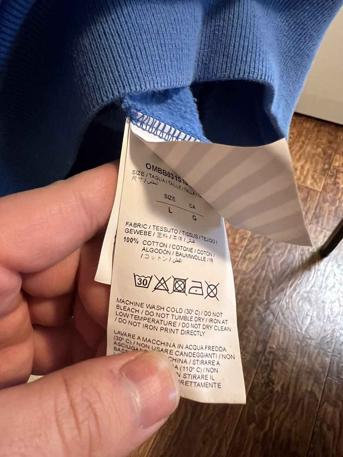 Off-White Off-White Safety Cropped Hoodie Size US L / EU 52-54 / 3 - 6 Thumbnail