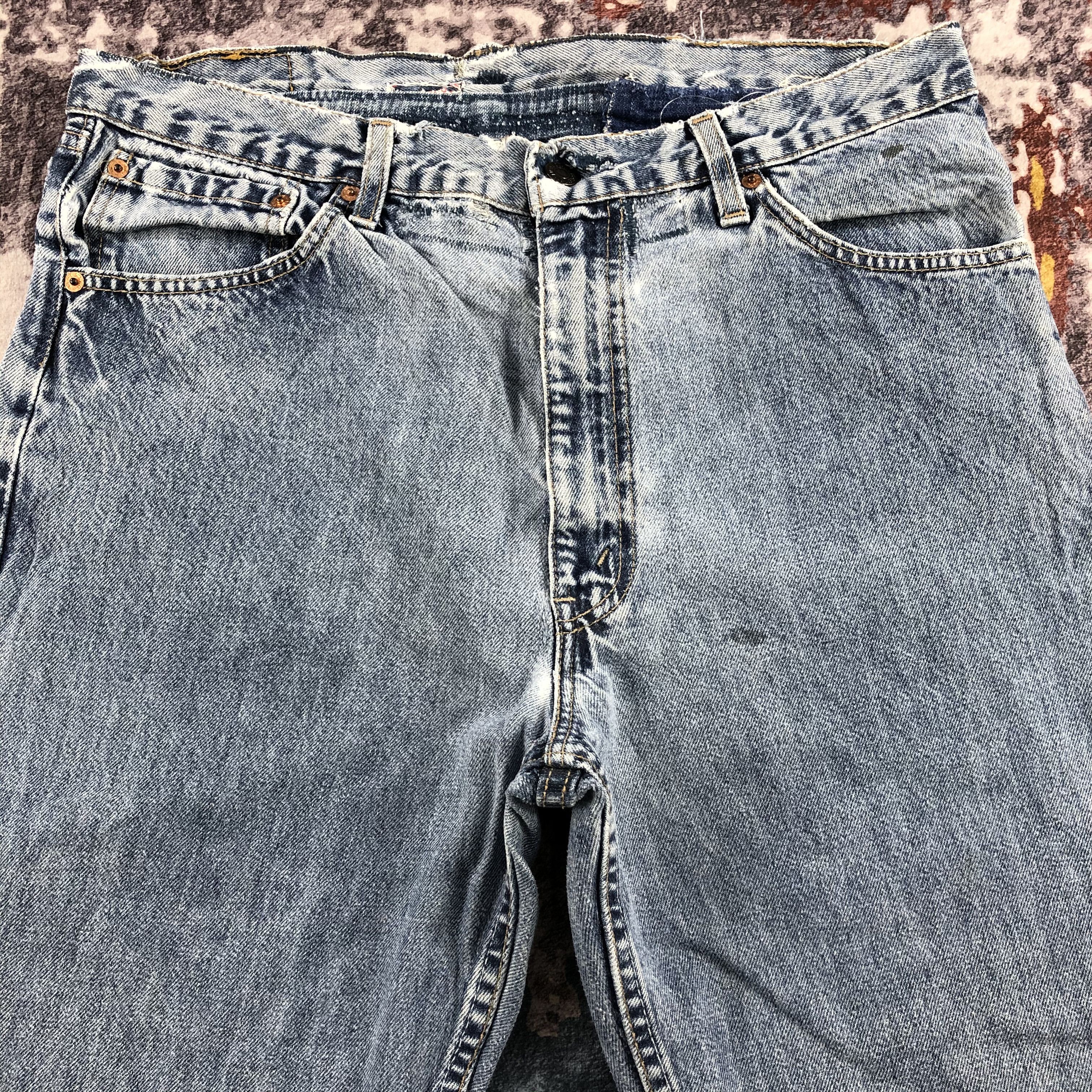 Levi's × Vintage Vintage 90s Blue Wash Levis 521 Jeans-JM2622 Size US 35 - 3 Thumbnail