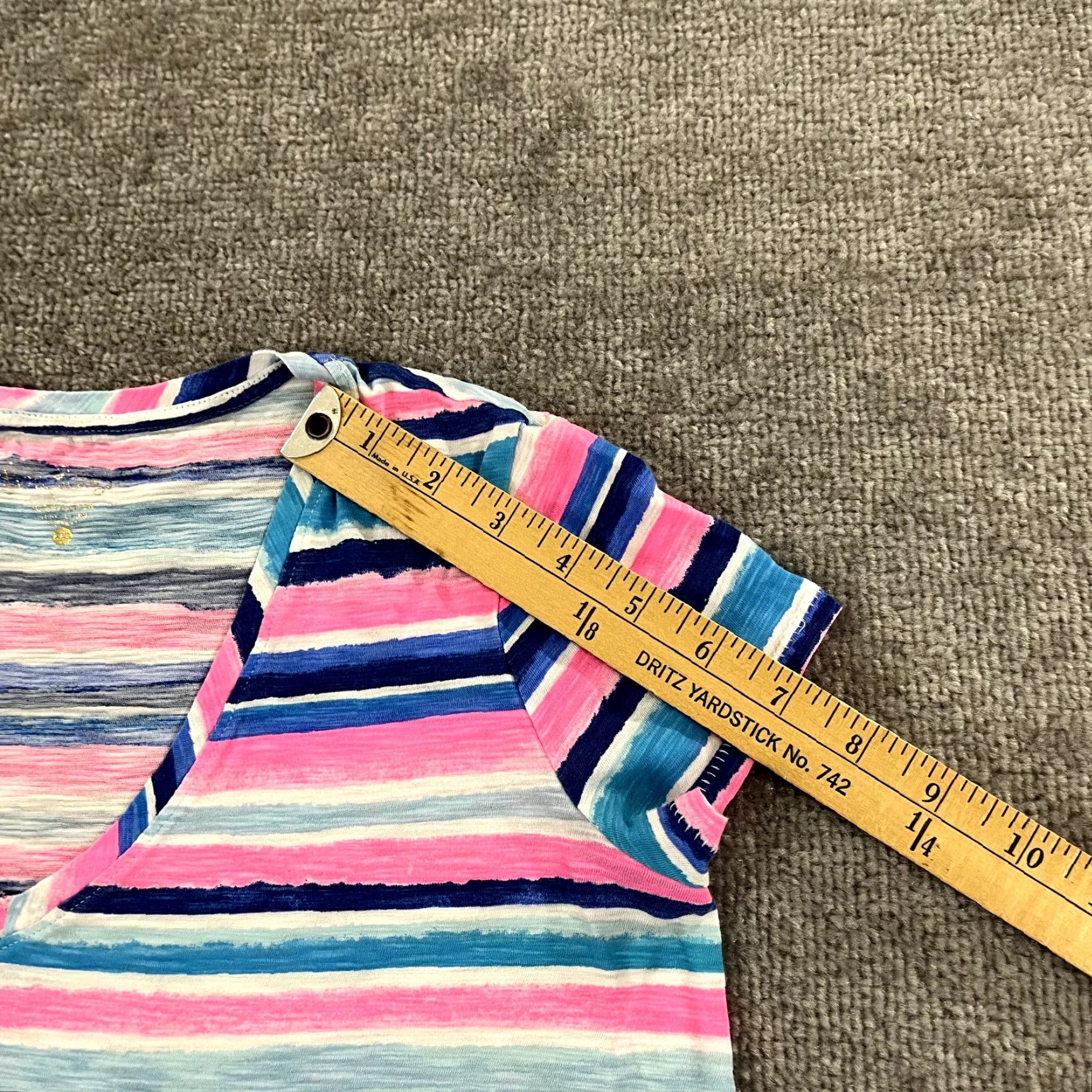 Lilly Pulitzer Lilly Pulitzer Top Womens 2XS Etta V Neck Shirt Multicolor Striped Preppy Shirt Womens 2XS V-Neck Striped Multicolor Lilly Pulitzer Size XXS / US 00 / IT 34 - 5 Thumbnail