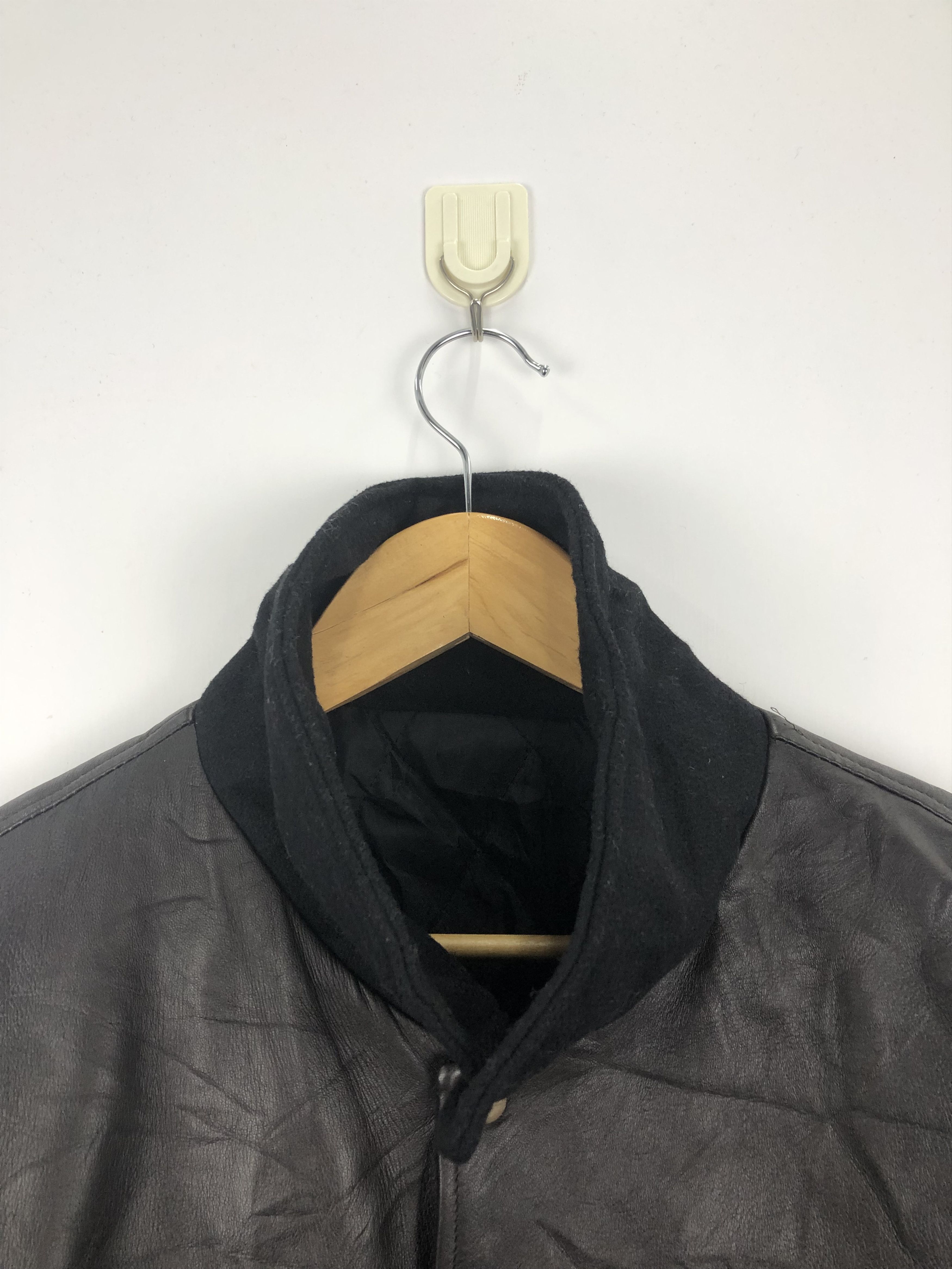Vintage Vintage Georgia Coffee Wool Leather Varsity Jacket V0326 Size US M / EU 48-50 / 2 - 8 Thumbnail