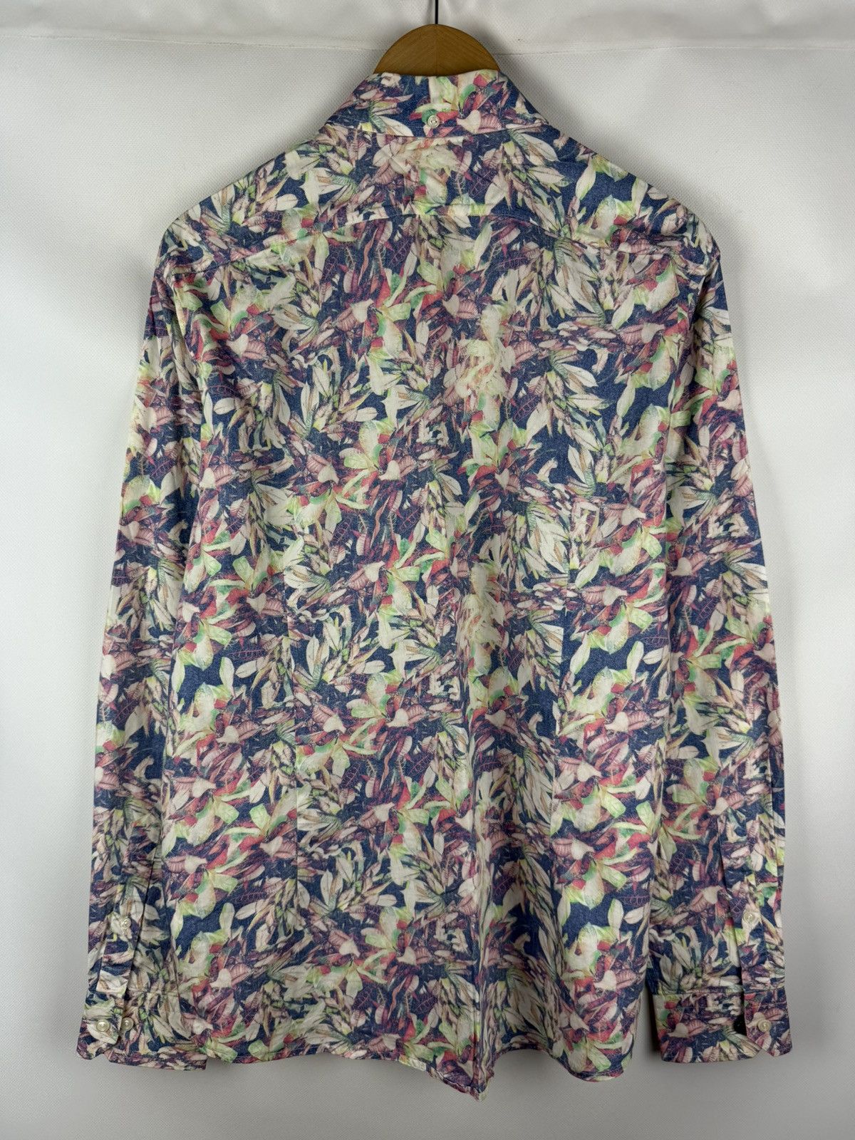 Eton Eton Contemporary Long Sleeve Floral Pattern Button Up Shirt Size US XL / EU 56 / 4 - 21 Thumbnail