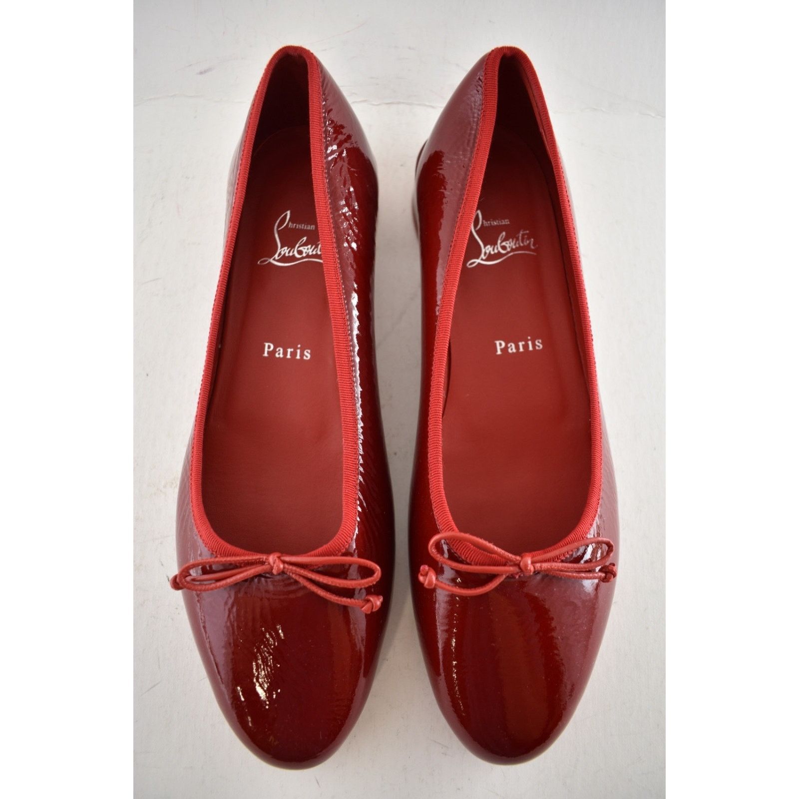 Christian Louboutin Christian Louboutin Sweetie Jane Flat Loubi Red Patent Vog Size US 11.5 / IT 41.5 - 10 Thumbnail