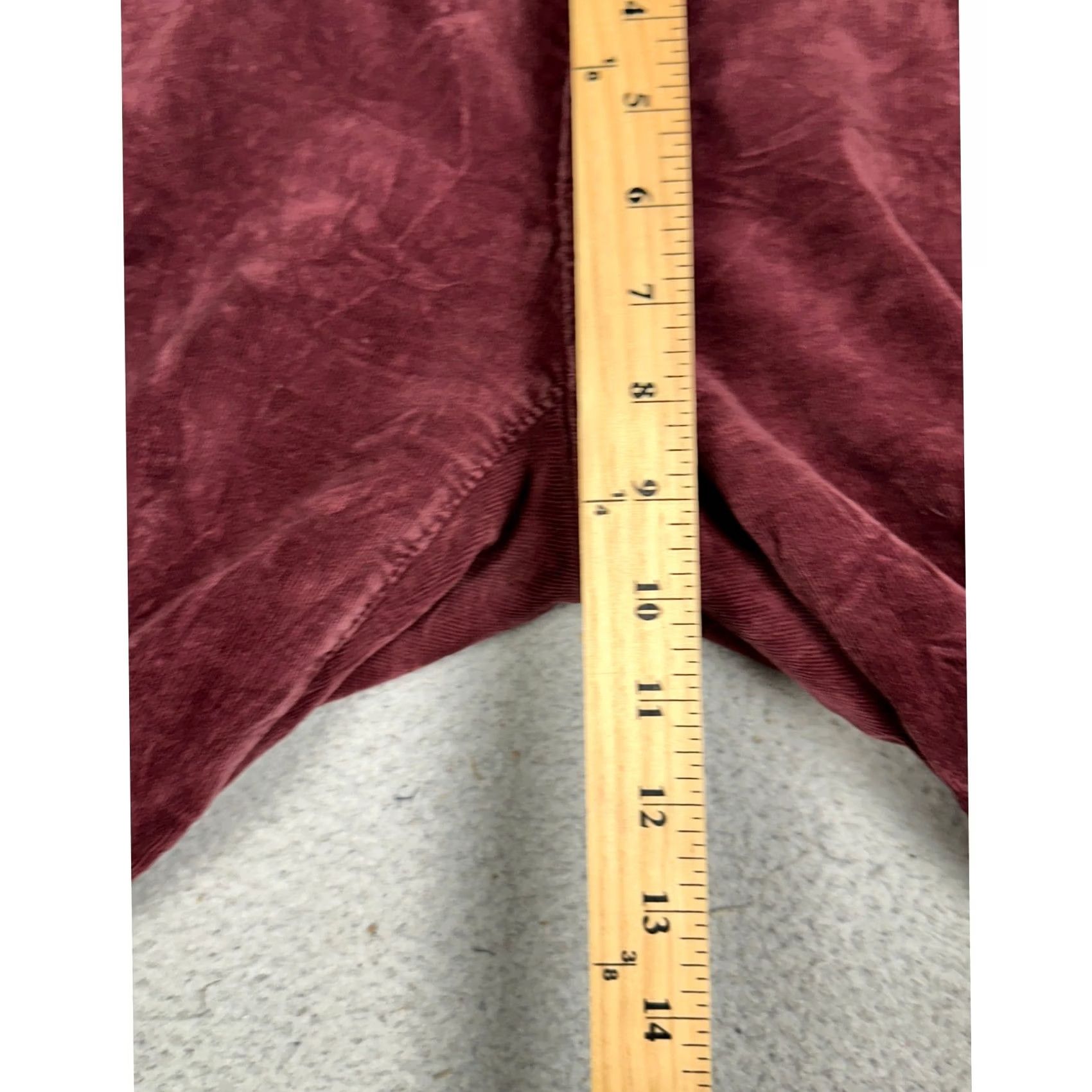 Loft LOFT Ann Taylor Pants Womens Burgundy Curvy Skinny Corduroy 5 Pockets EUC Size 42" / US 20 - 6 Thumbnail