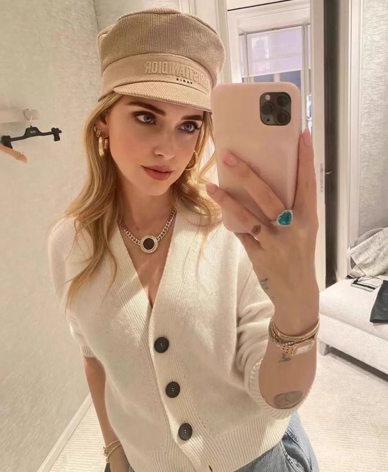 Dior Dior logo newsboy cap 57 vintage Size ONE SIZE - 2 Thumbnail