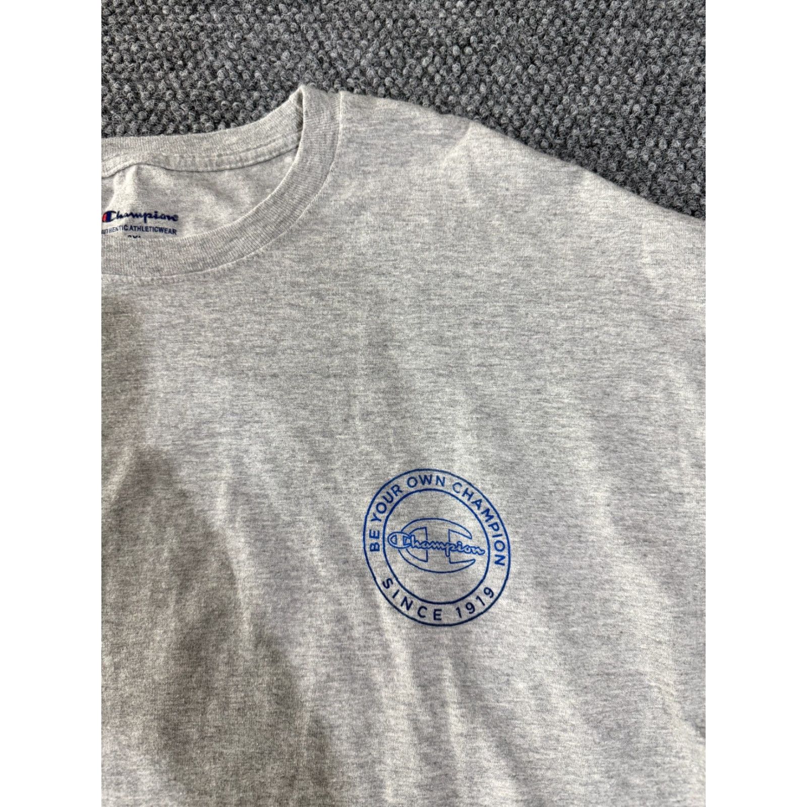 Champion Champion T Shirt Mens 2XL Gray Graphic Logo Short Sleeve Athletic Size US XXL / EU 58 / 5 - 5 Thumbnail