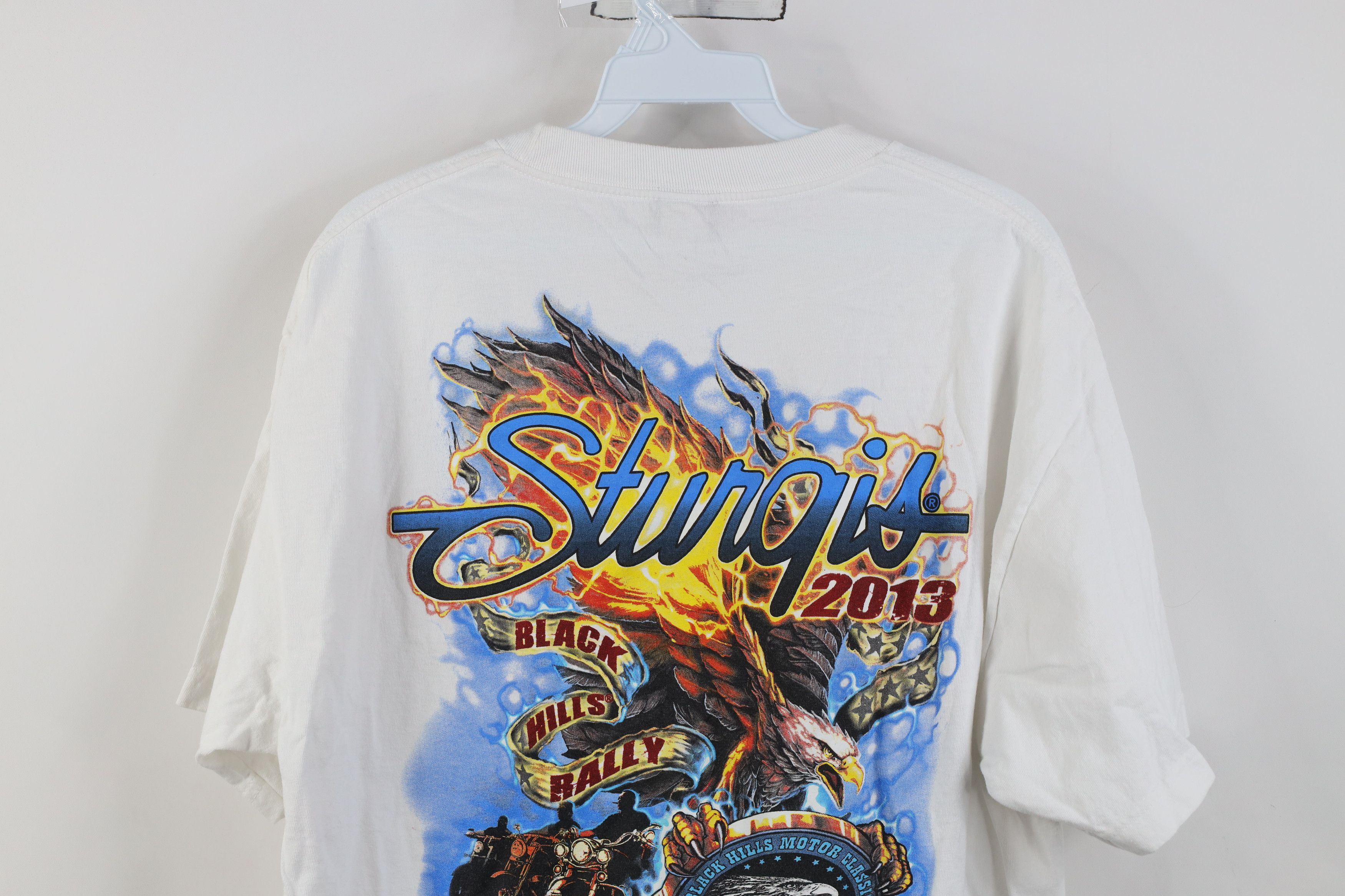 Vintage Vintage Y2K Black Hills Rally Fire Flames Eagle T-Shirt Size US L / EU 52-54 / 3 - 13 Thumbnail