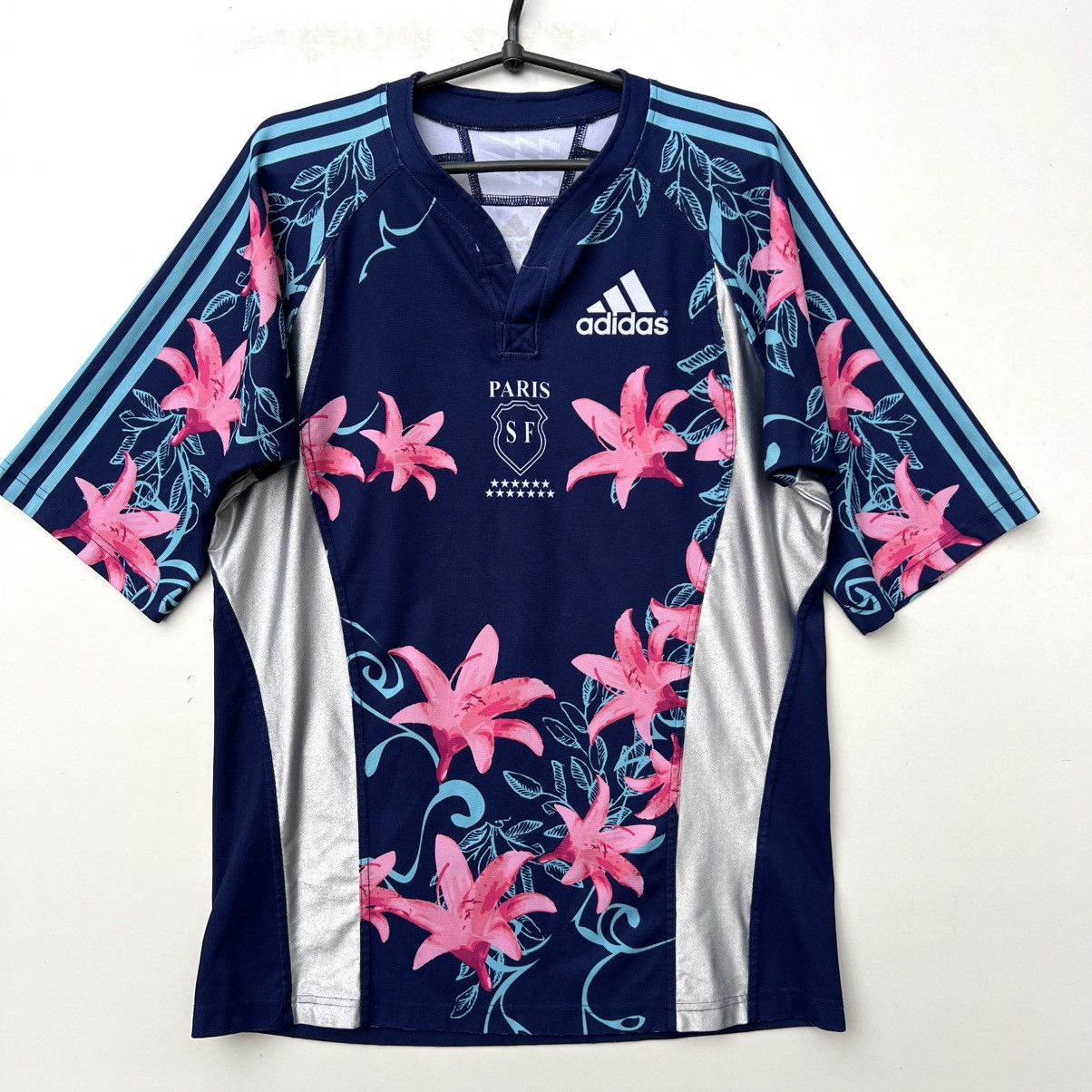 Adidas STADE FRANCAIS Paris FRANCE RUGBY shirt jersey ADIDAS 2007 Size US XL / EU 56 / 4 - 1 Thumbnail