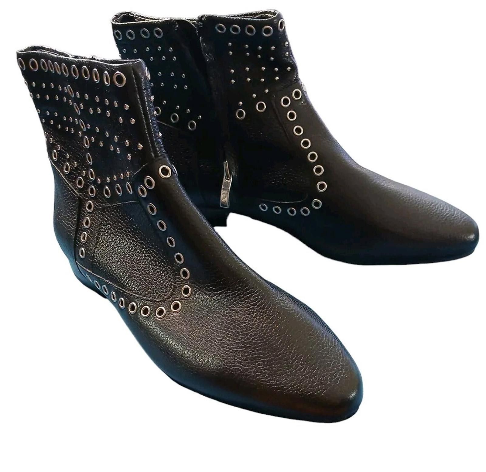 French Connection FRENCH CONNECTION Charlene Leather Metal Grommets Boots 7 Size US 7 / IT 37 - 1 Thumbnail