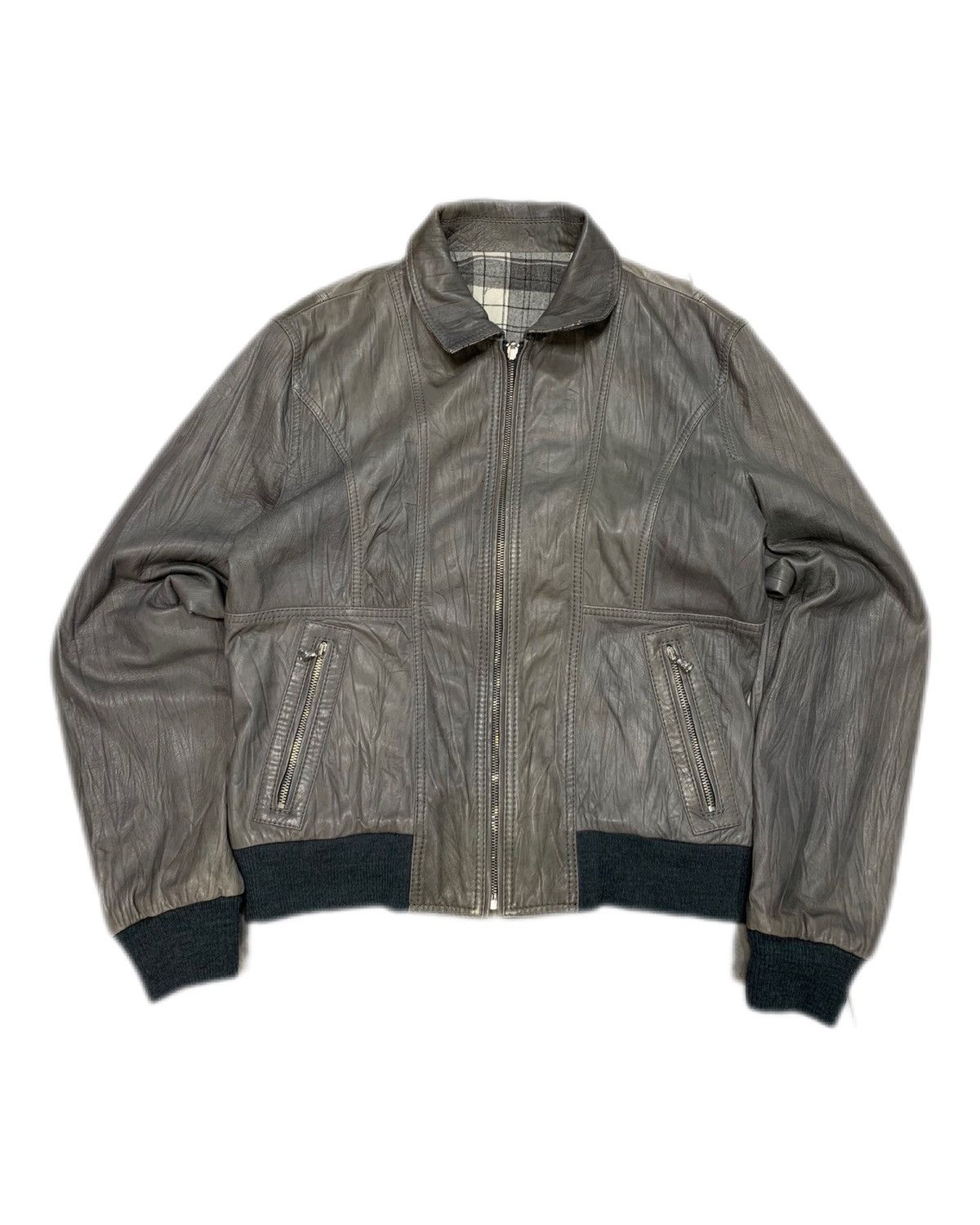Dolce & Gabbana Y2K D&G Boxcut Reversible Wool Leather bomber Jacket Size US L / EU 52-54 / 3 - 3 Thumbnail