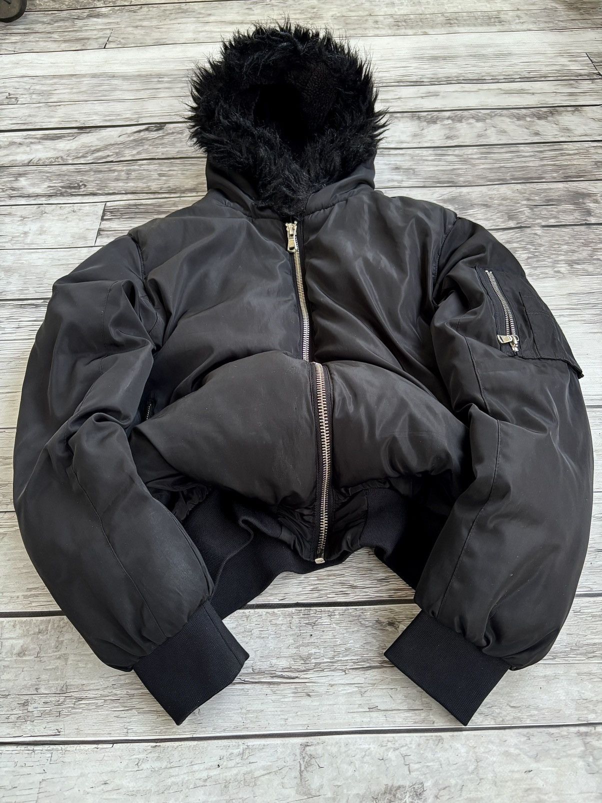 VERY RARE MAISON MARGIELA STYLE OPIUM PUFFER JACKET 90s