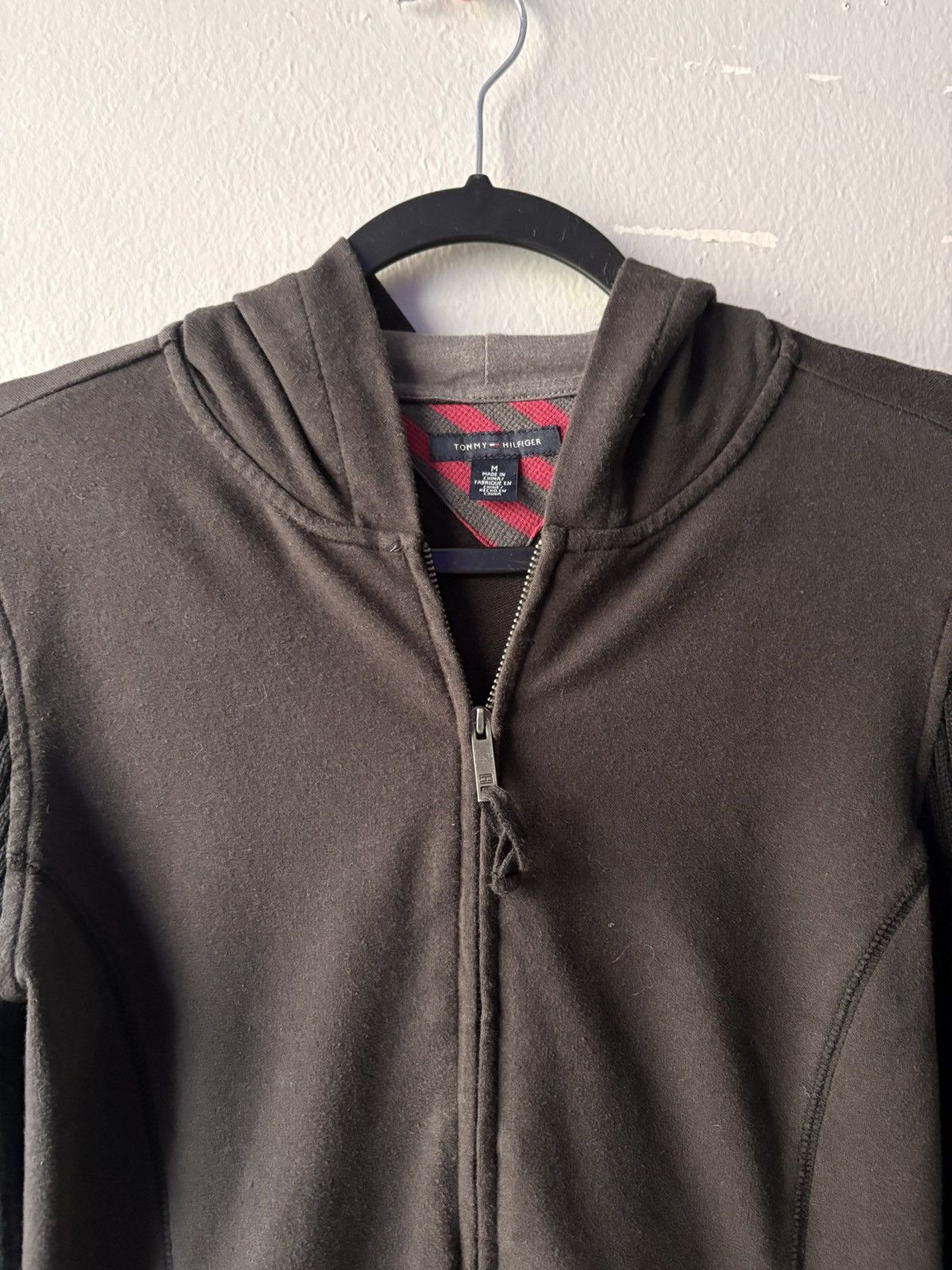 Tommy Hilfiger Tommy Hilfiger Mixed-Media Zip Hoodie — Size M. Size US M / EU 48-50 / 2 - 3 Thumbnail